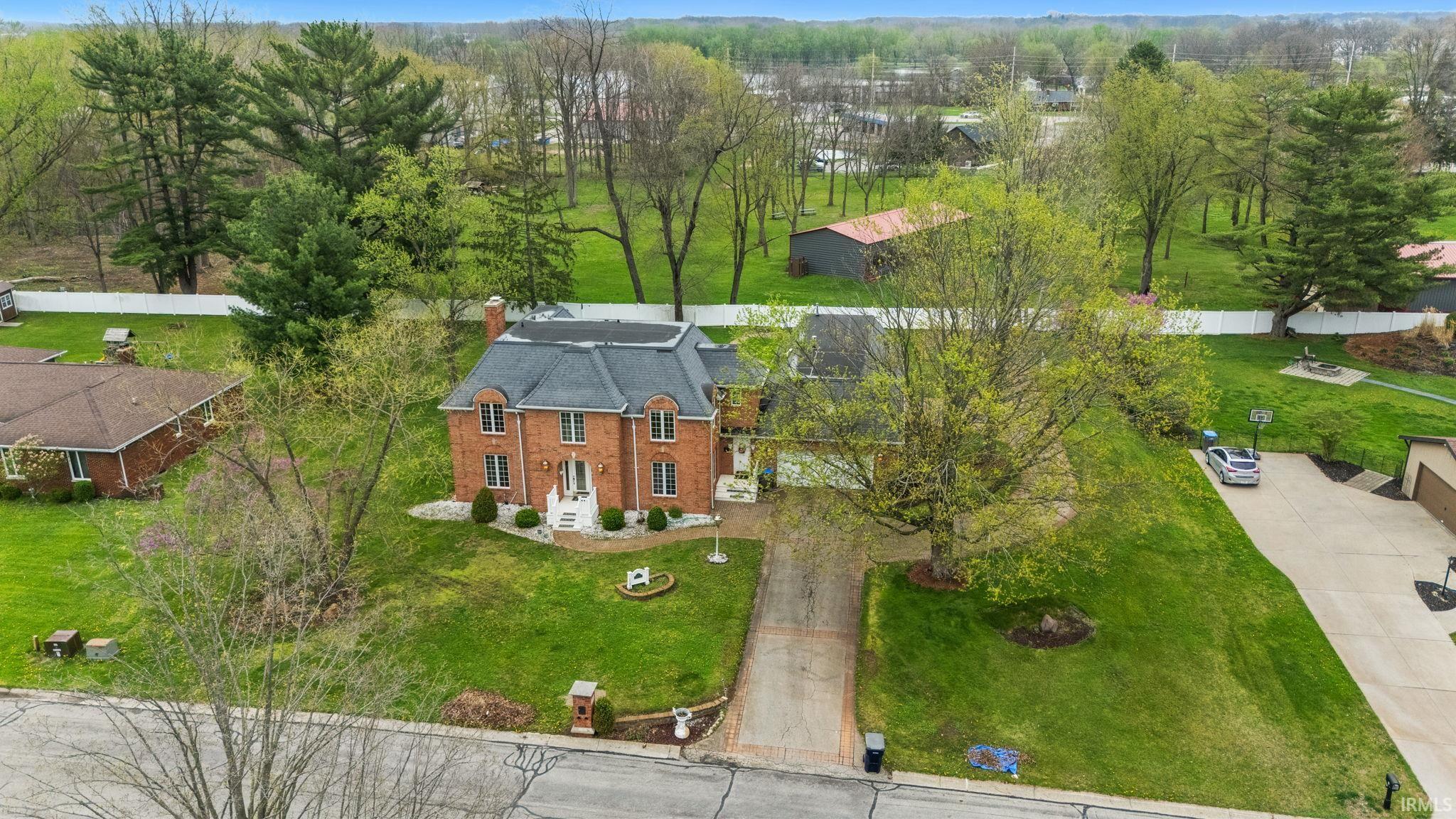 Aerial view of property and surrounding area