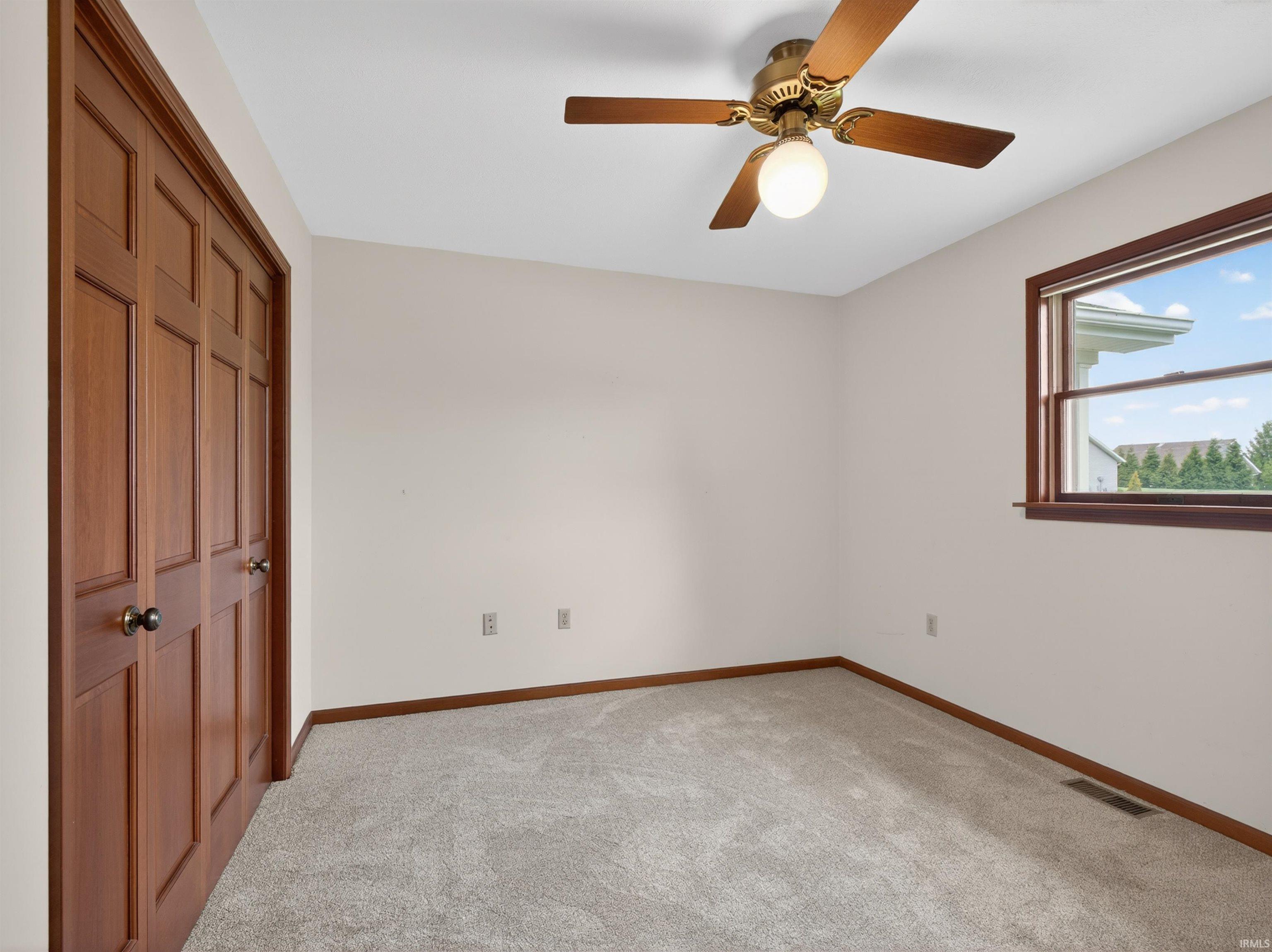 Neutral wall paint with wood-trim details