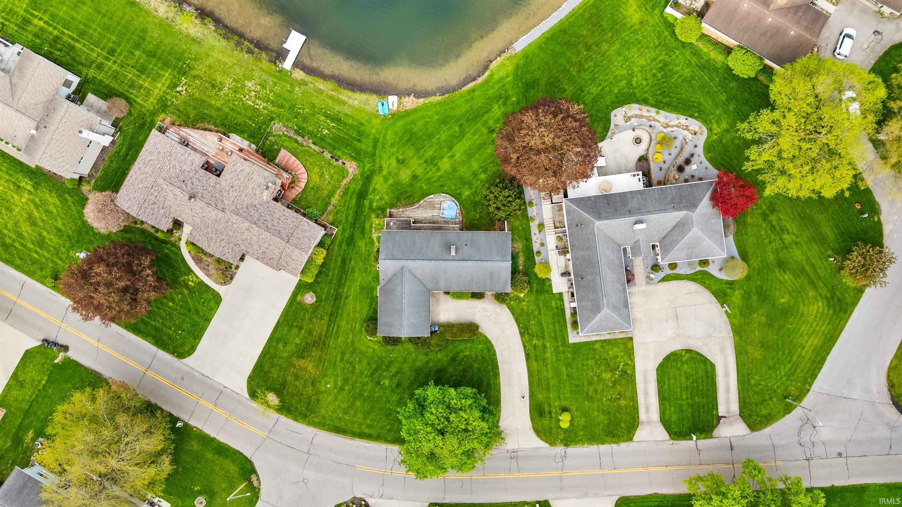 Expansive property featuring a waterfront location with a private dock