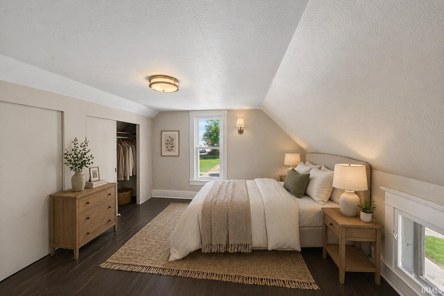 Virtually Staged Upper Level Bedroom