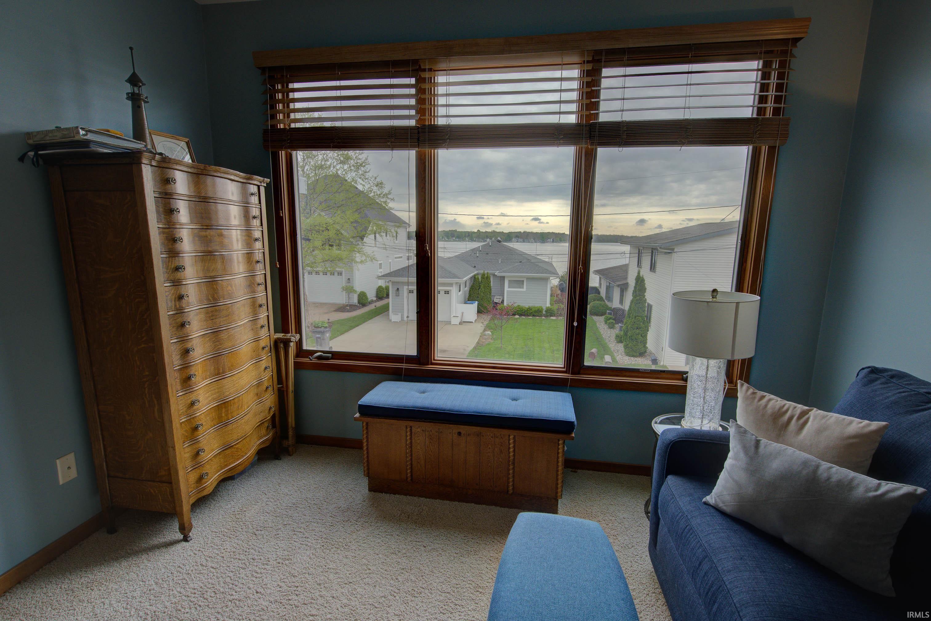 Expansive window offering broad water views