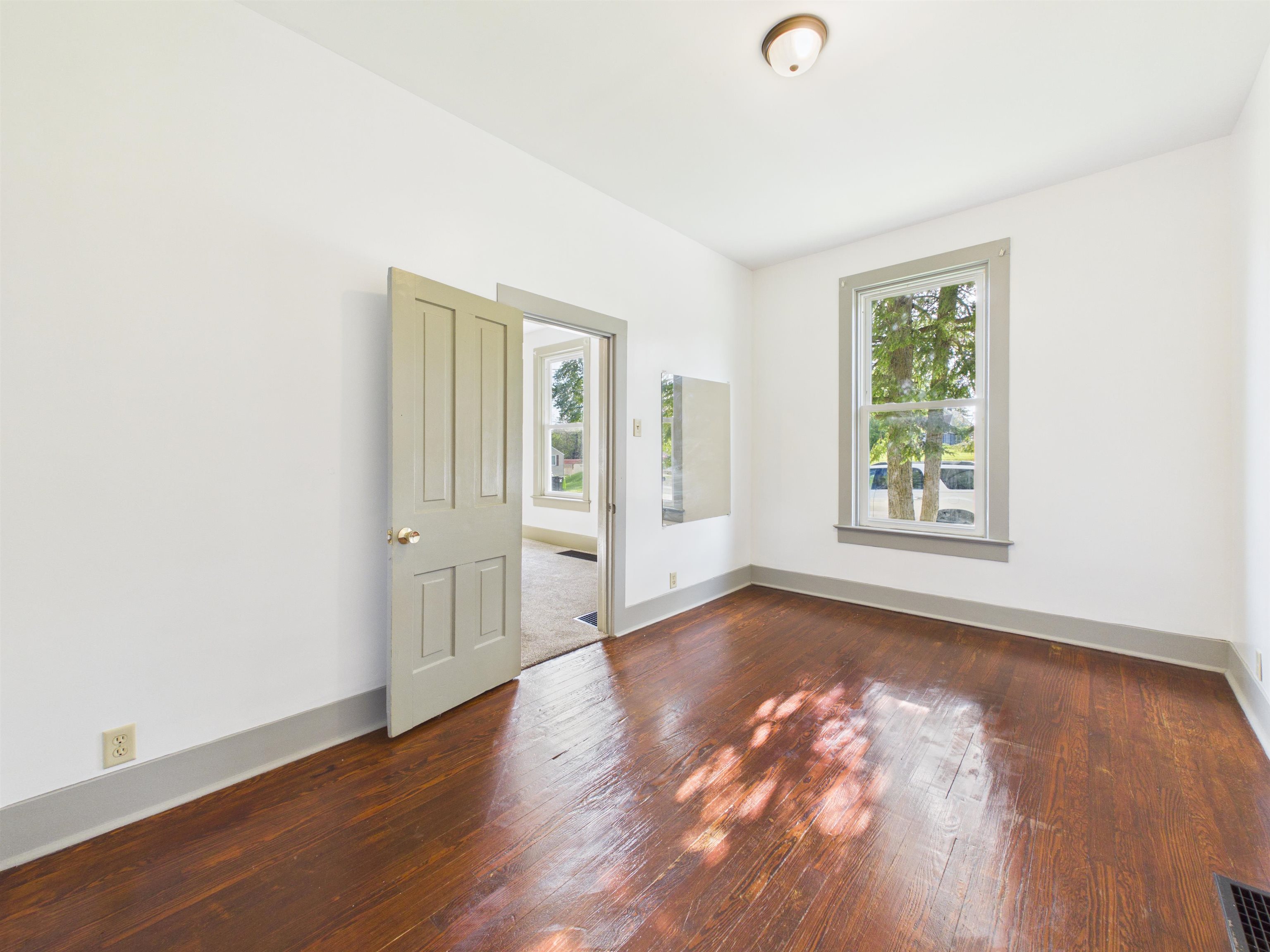 Hardwood flooring with a rich finish