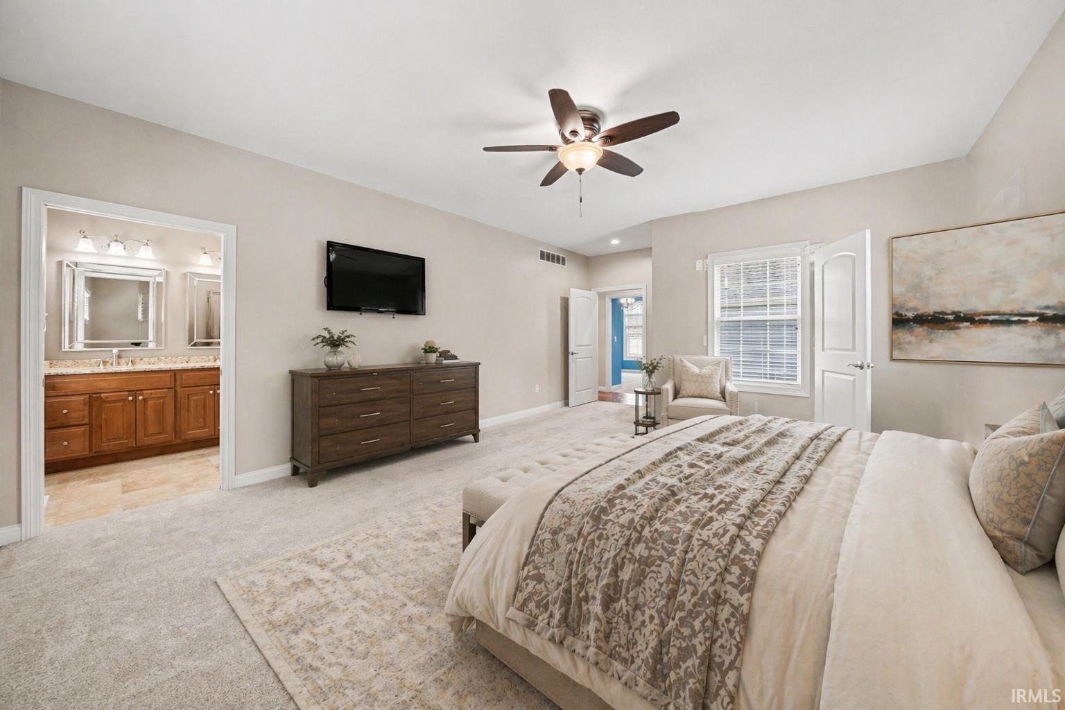 Primary Bedroom - Virtually Staged Photo