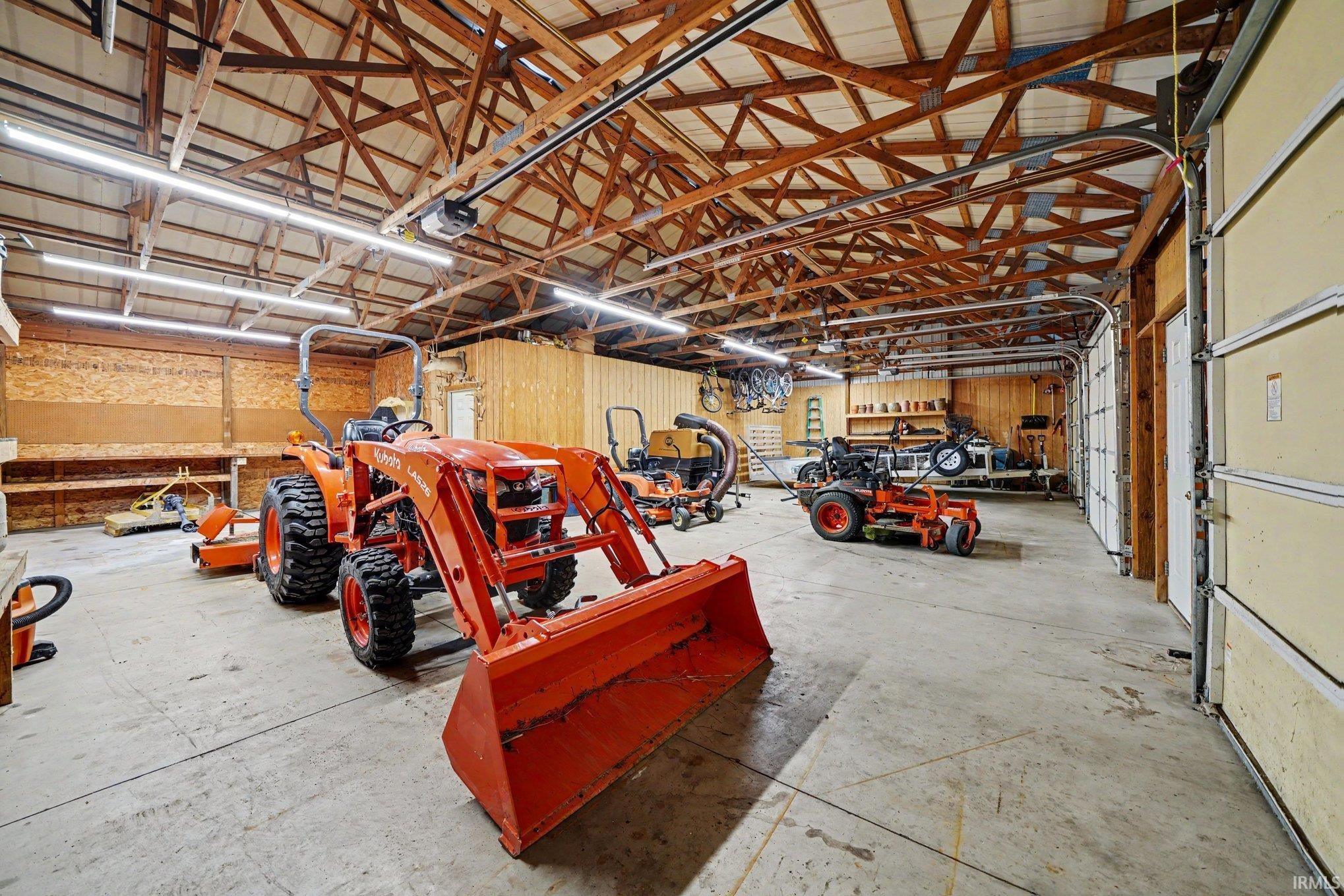 Interior view of 40x48 barn