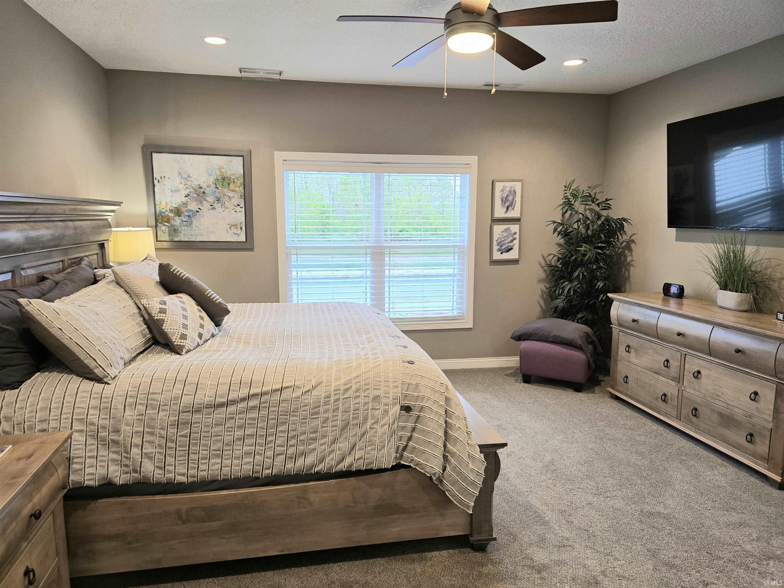 Spacious master bedroom.