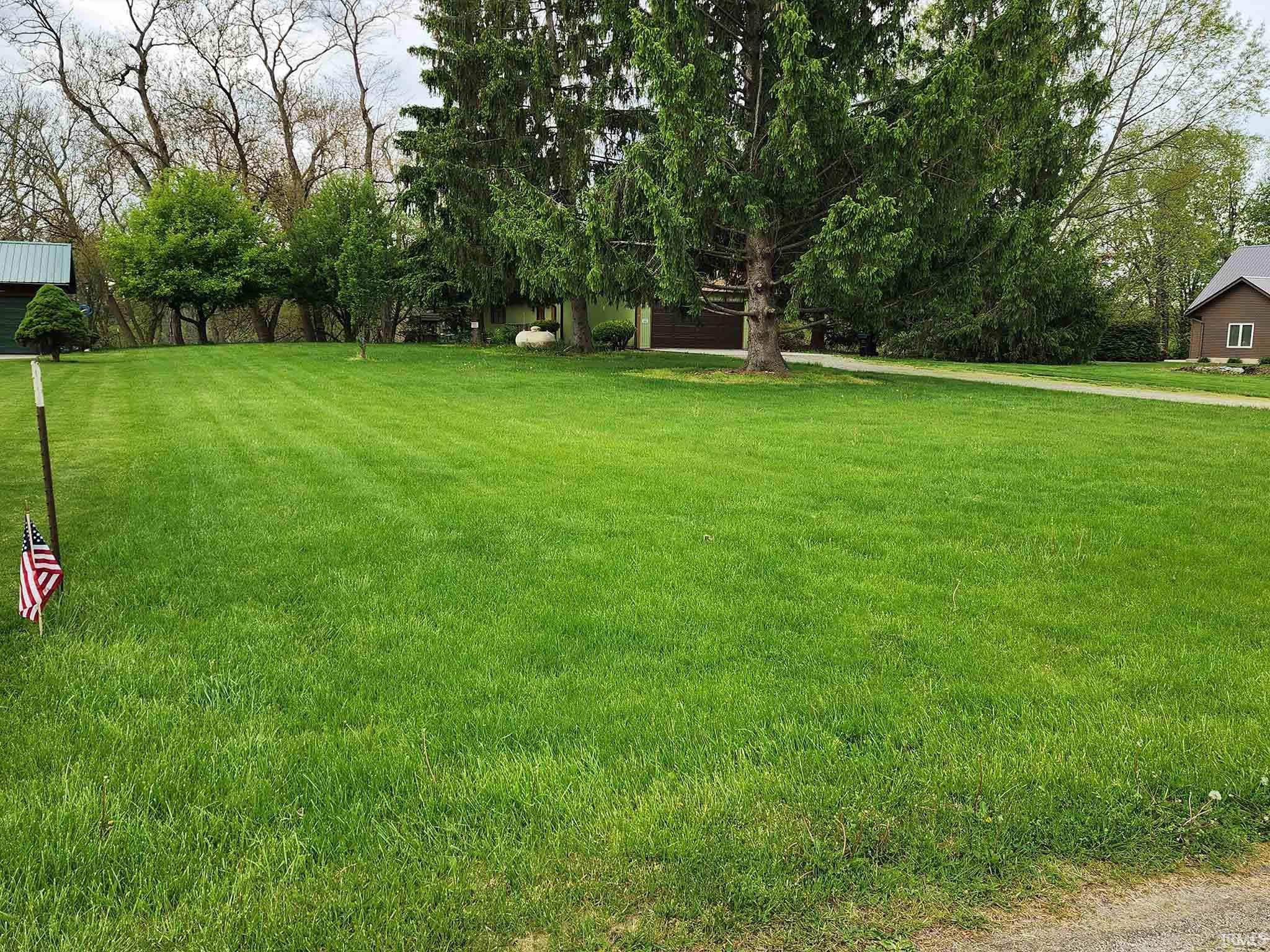 Side yard facing home from street.