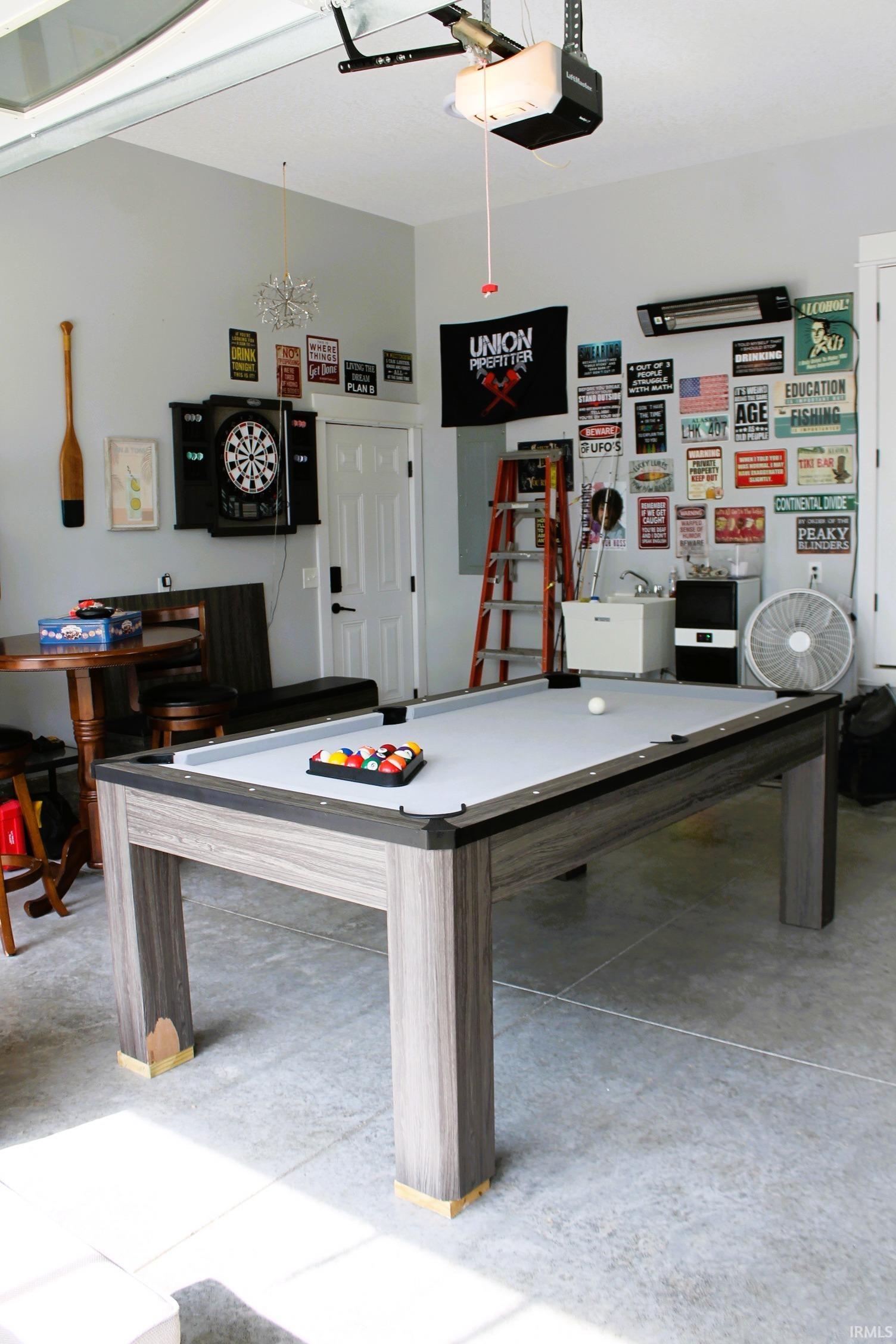 Concrete flooring with light gray painted walls