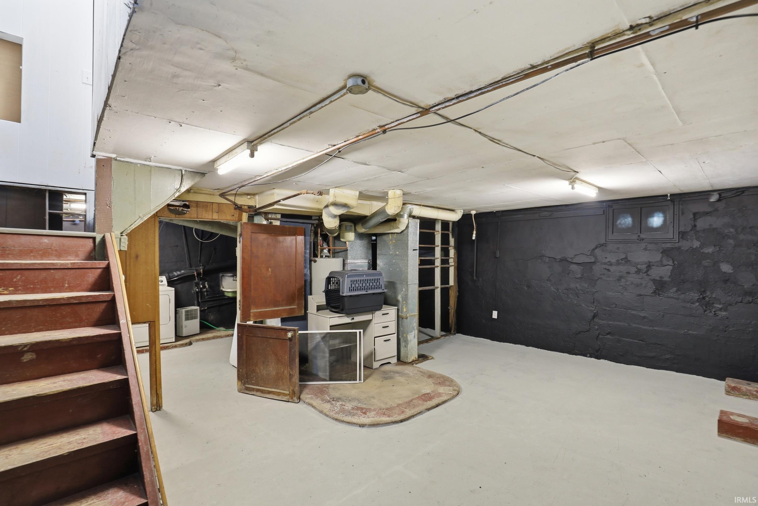 Spacious lower level offering potential for customized development