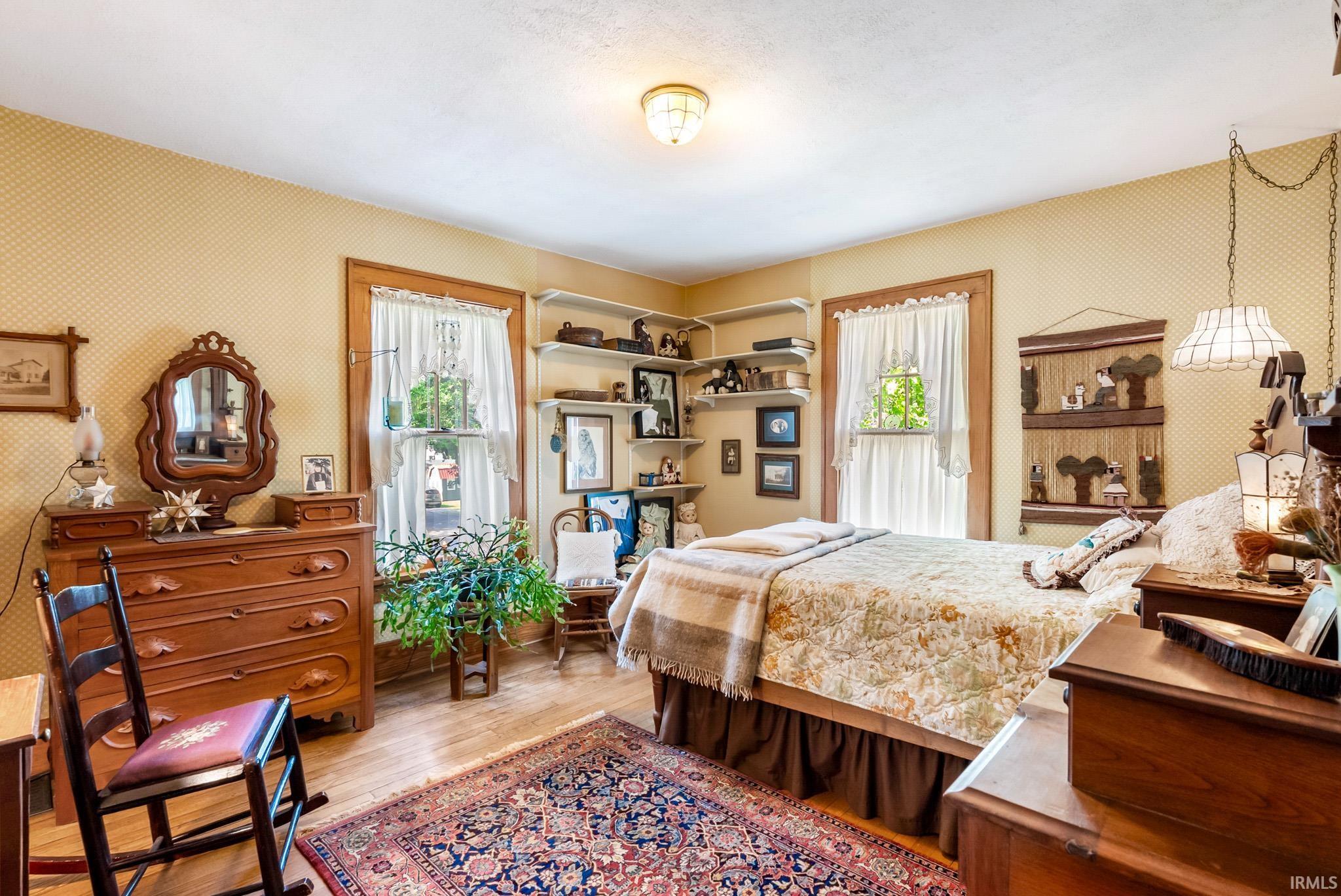 Interior room featuring light-toned wood-finish flooring