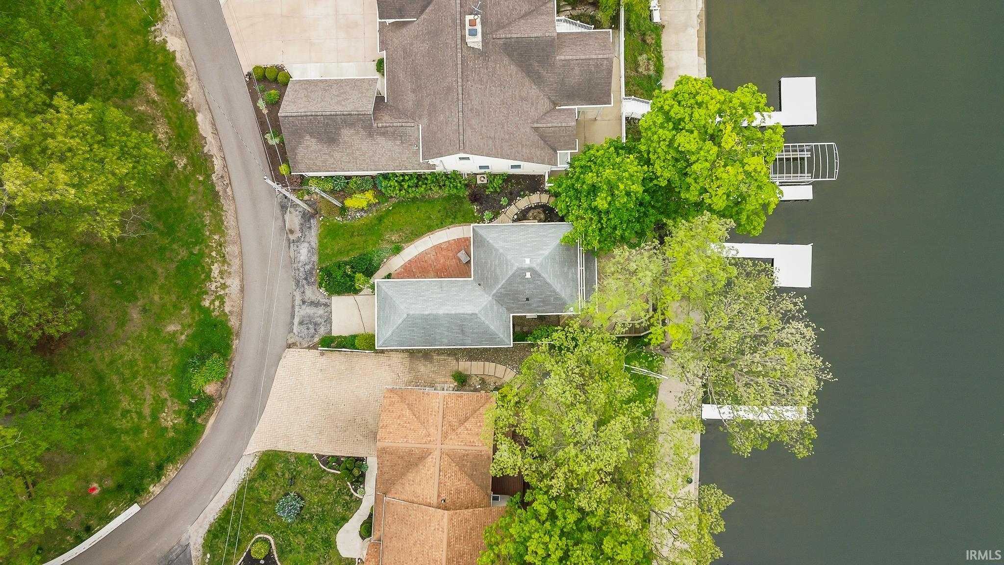 Waterfront property featuring multiple boat docks
