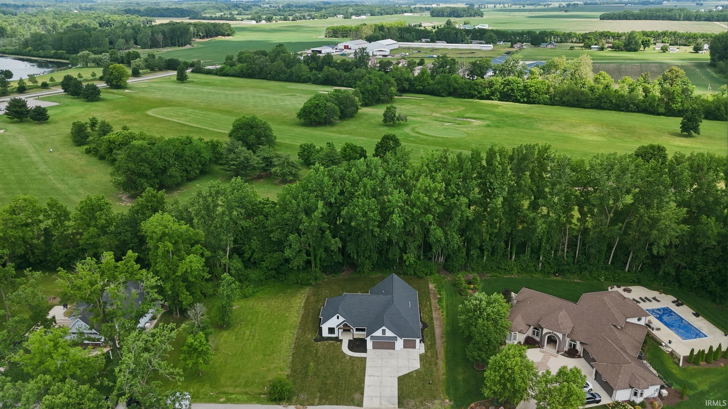 New construction residence with an attached two-car garage
