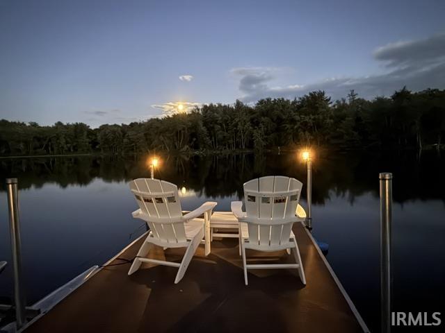 Waterfront dock with tranquil water access