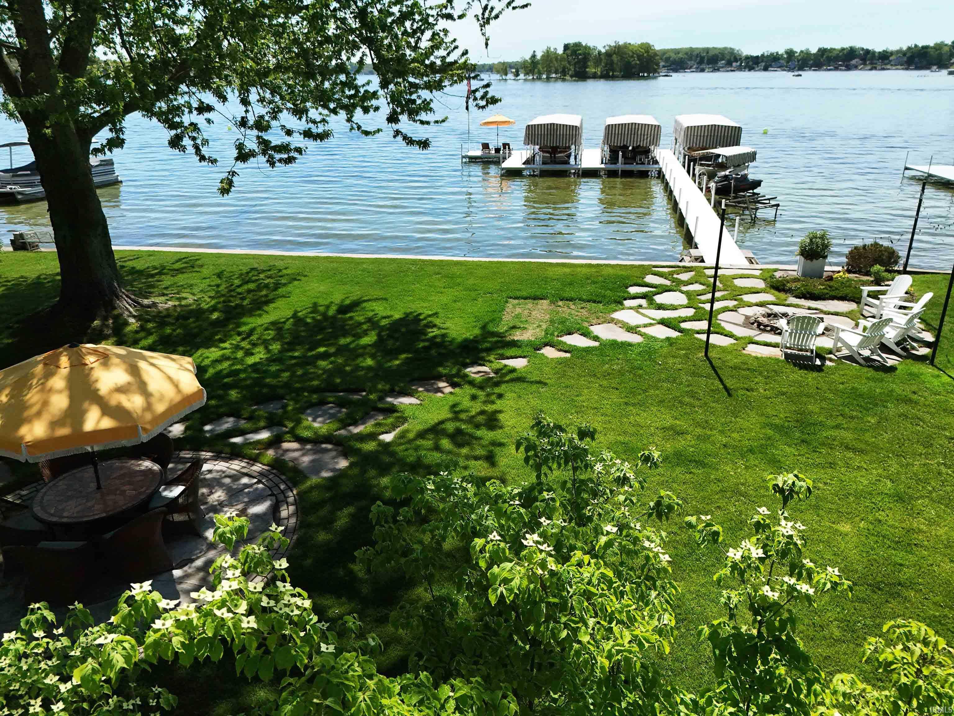 View of lake from home.