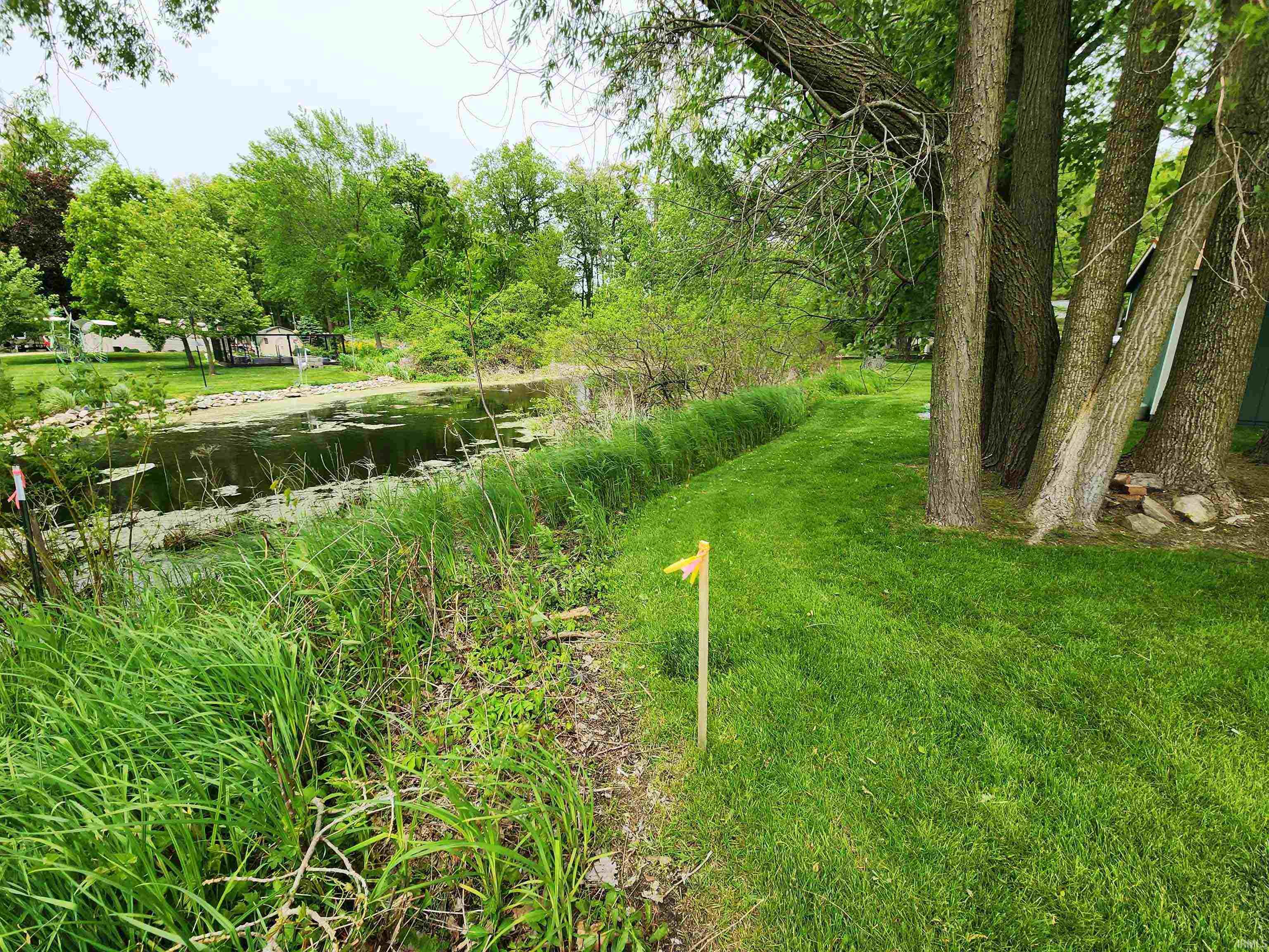 Rear lot with channel frontage.