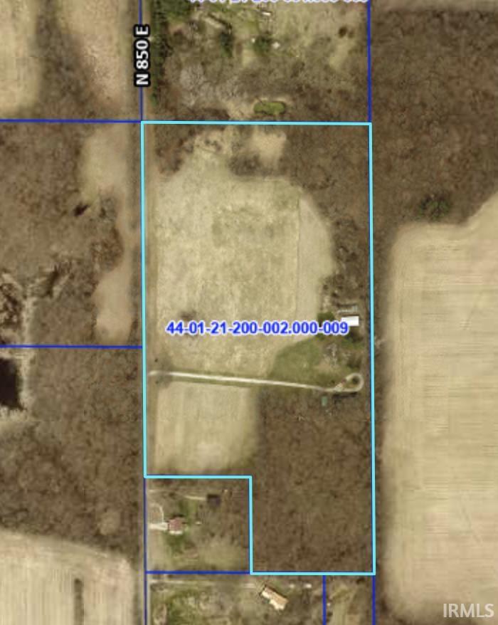 Aerial Site Plan. Outlining the property boundaries and identifying the parcel identification number