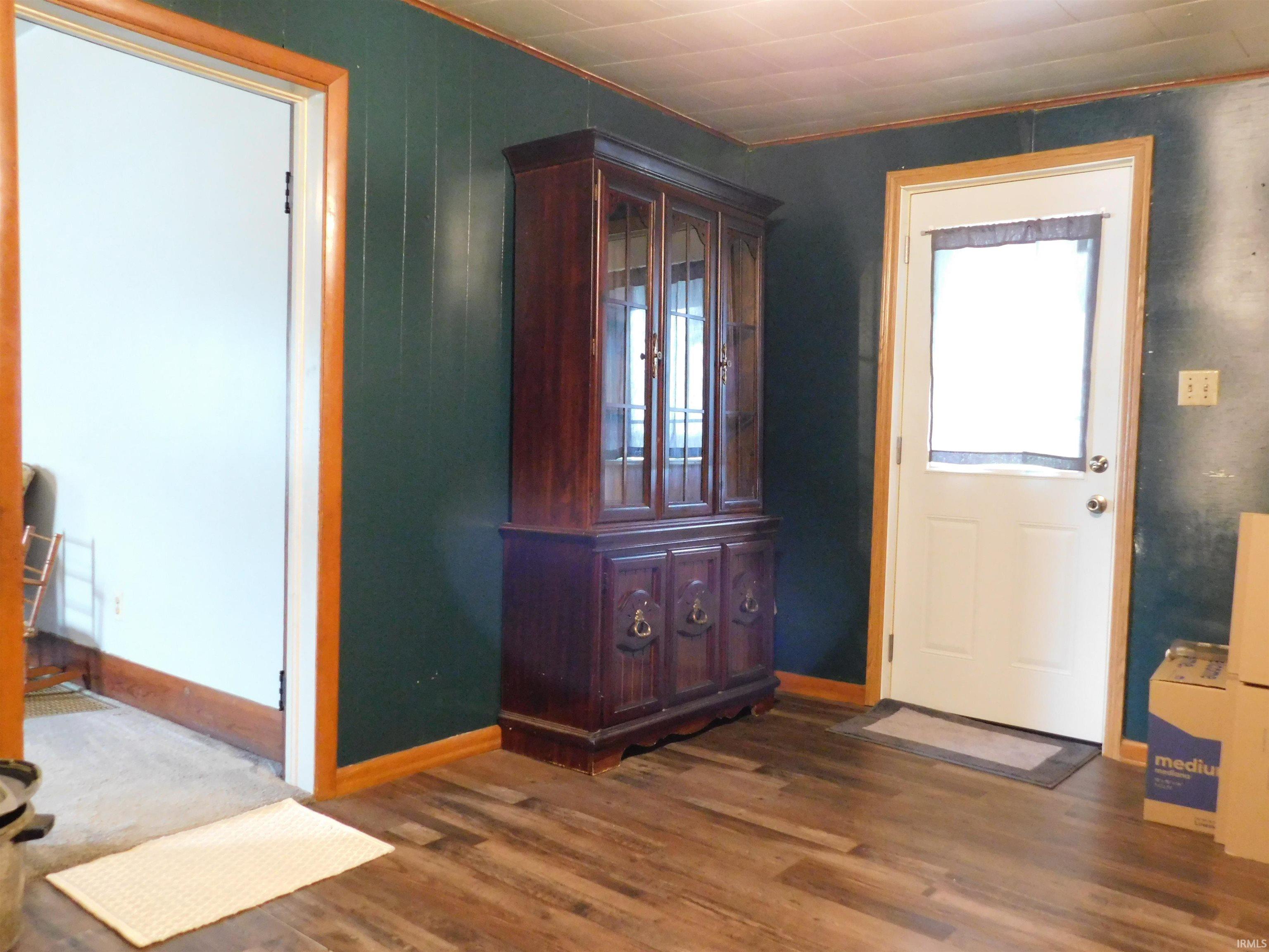 Wood-finish flooring throughout