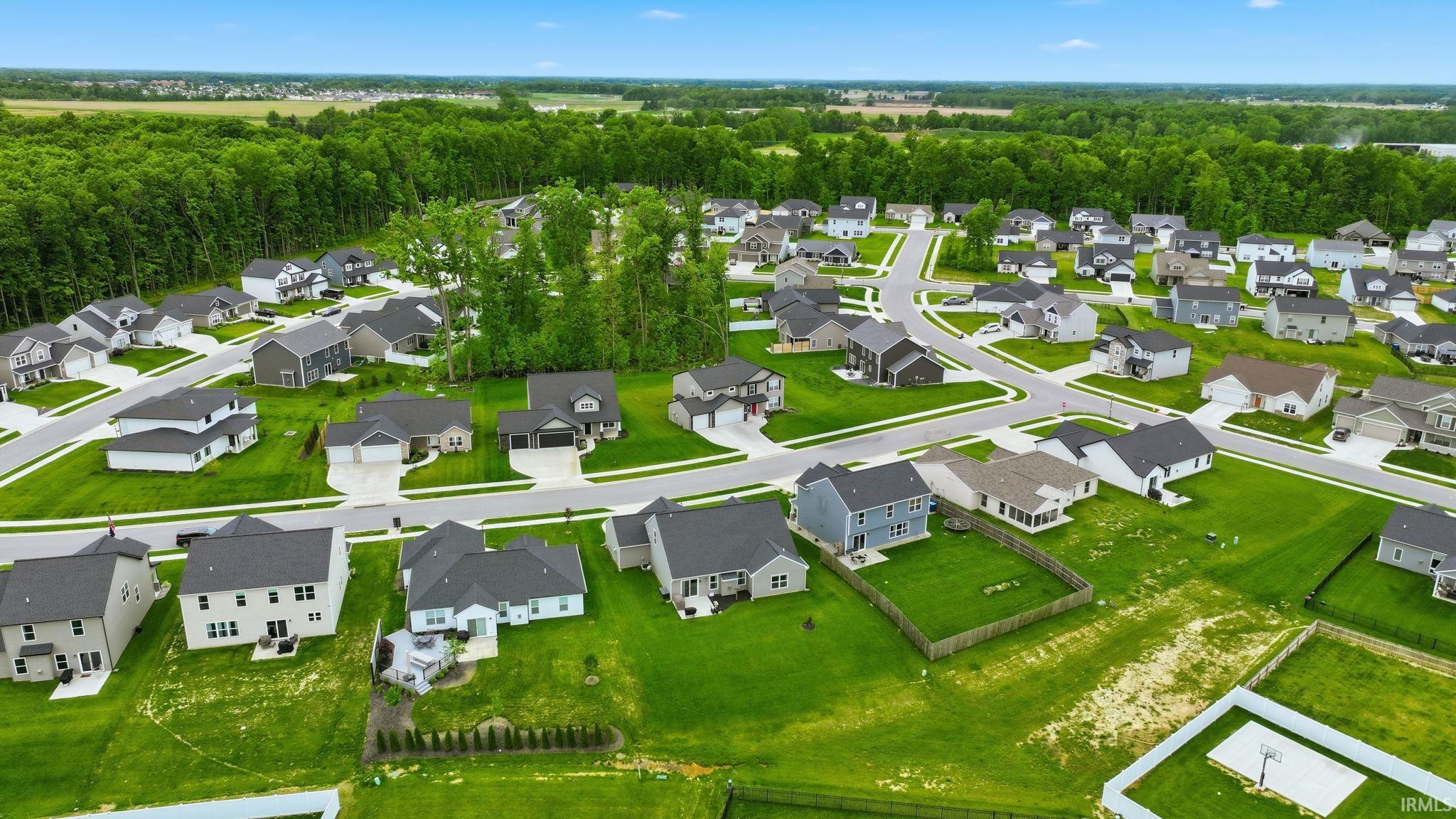 Residential neighborhood featuring numerous single-family homes with varied architectural styles