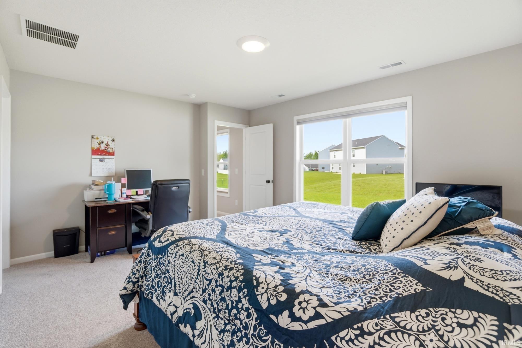 Light-toned wall paint throughout the space