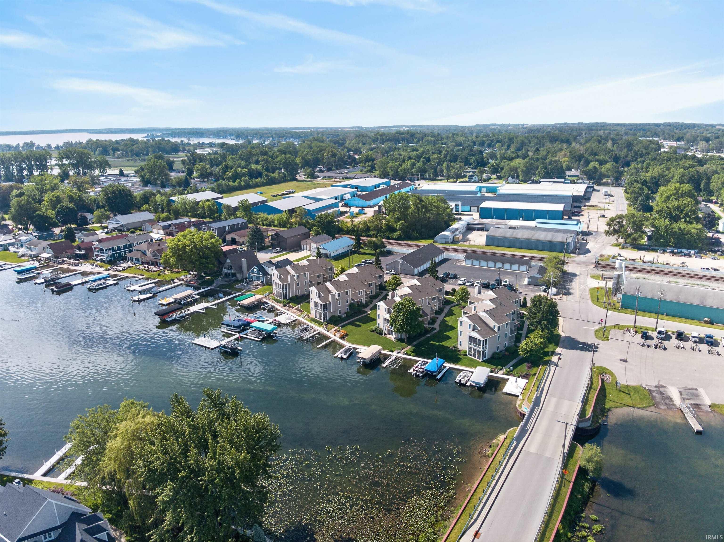 Waterfront properties featuring private boat docks and direct water access