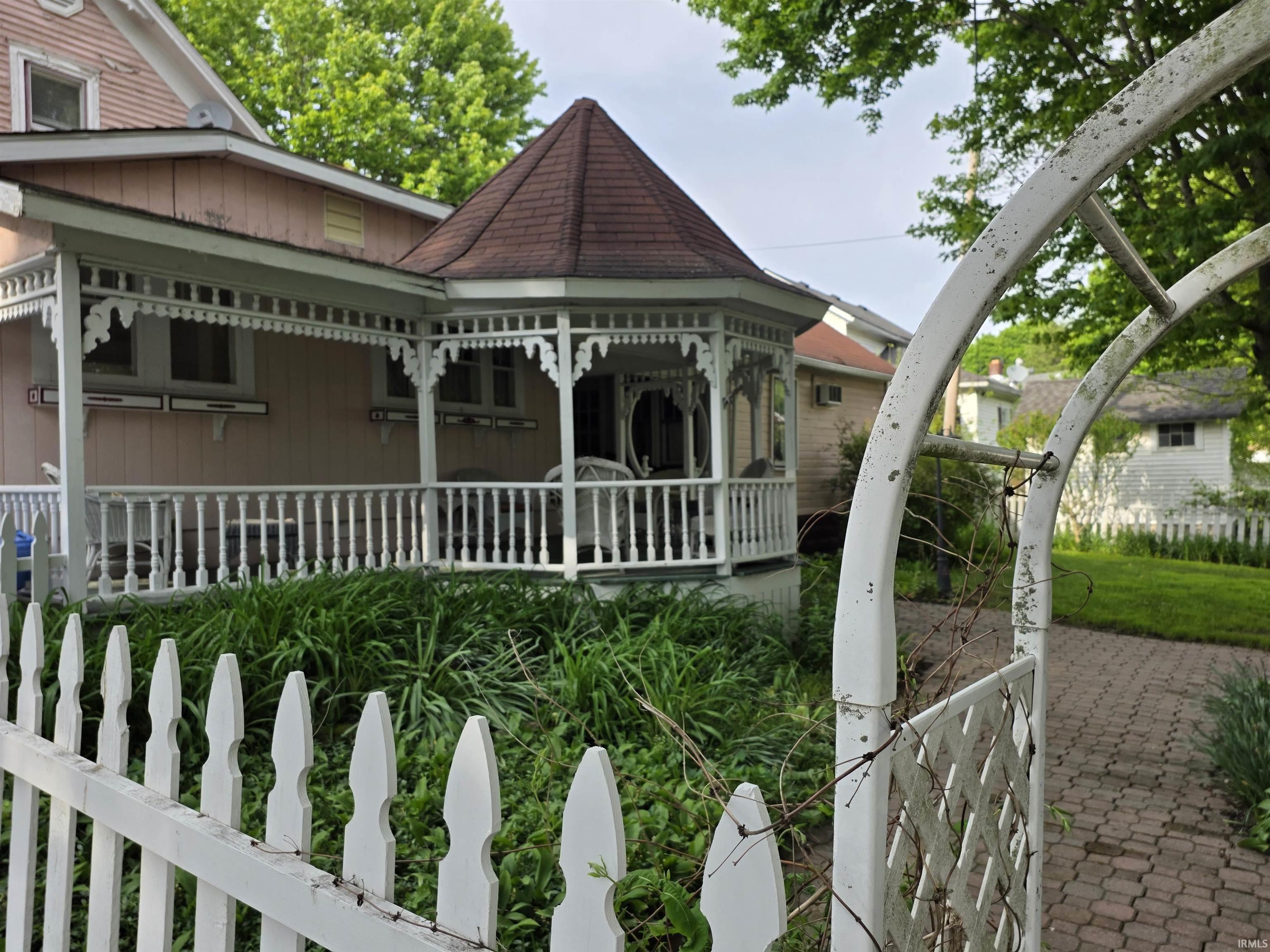 View of front of home with a porch