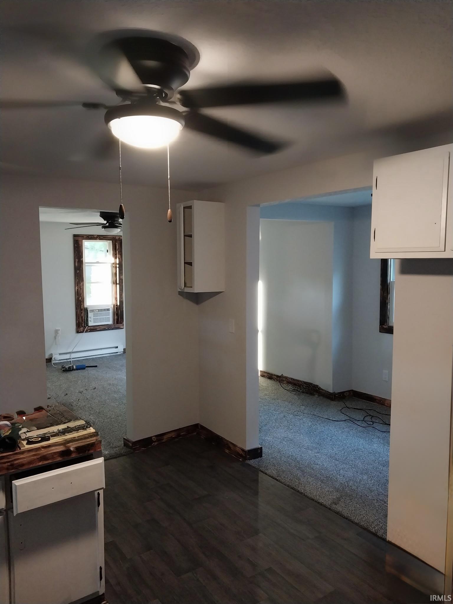 Modern ceiling fan with integrated lighting