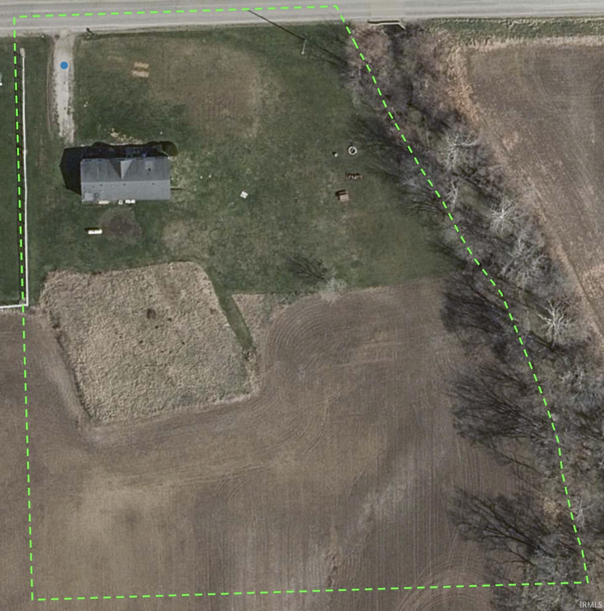 Property Survey Map. Illustrating the property's boundaries and features via aerial imagery