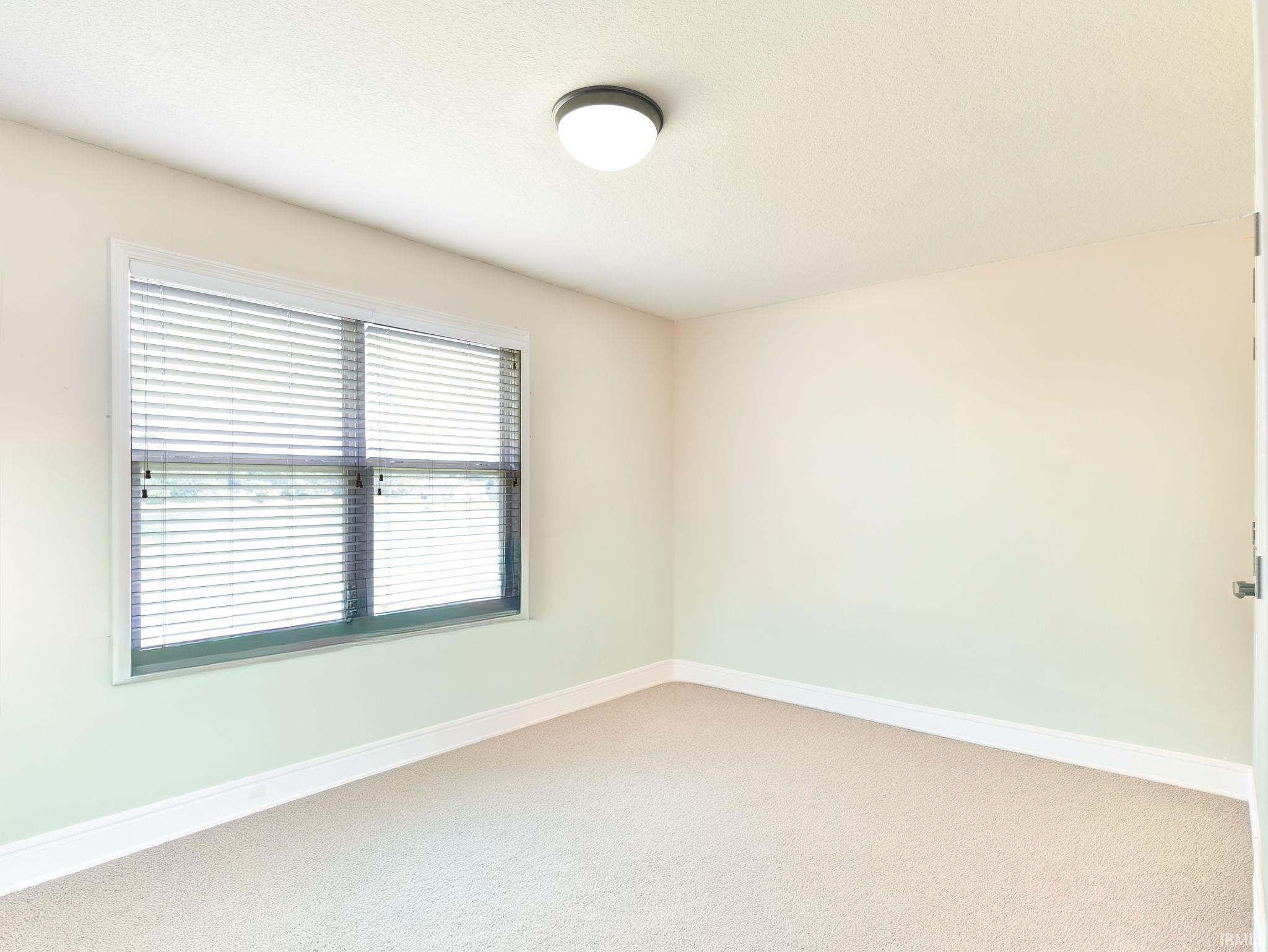 Neutral tone carpeting complementing light-colored walls