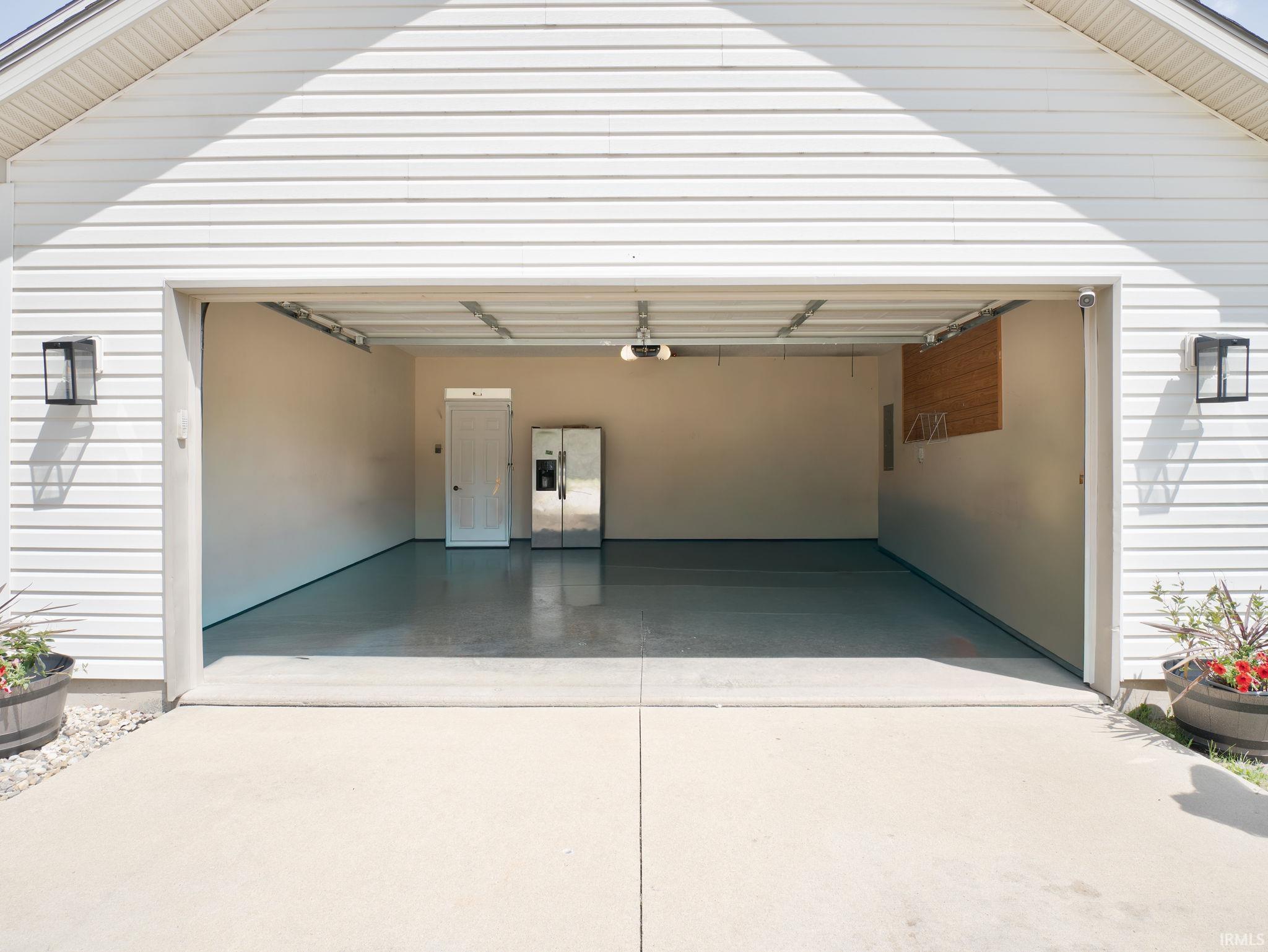 Spacious two-car garage
