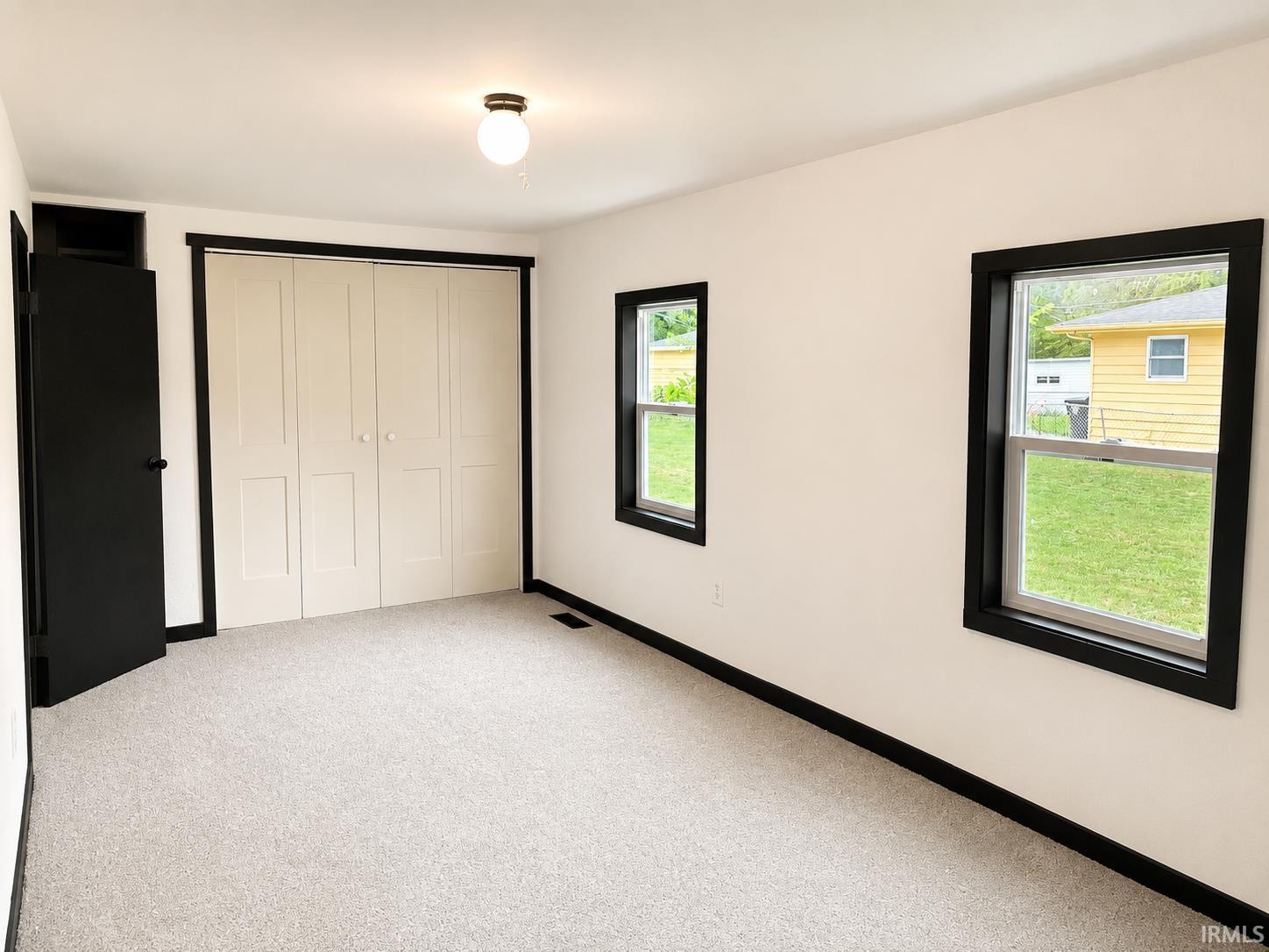 Neutral-toned carpet flooring