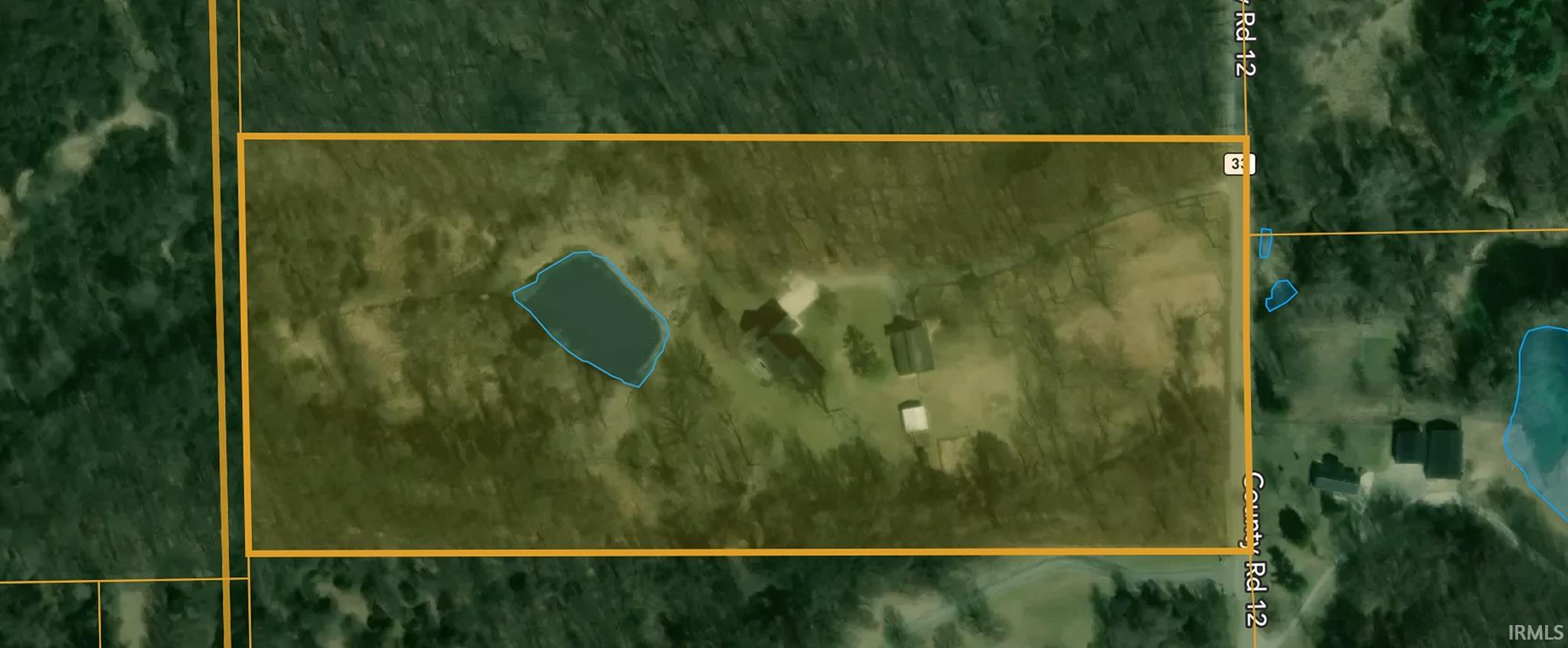 Plat Map. Illustrating the property boundaries and structures within the delineated area