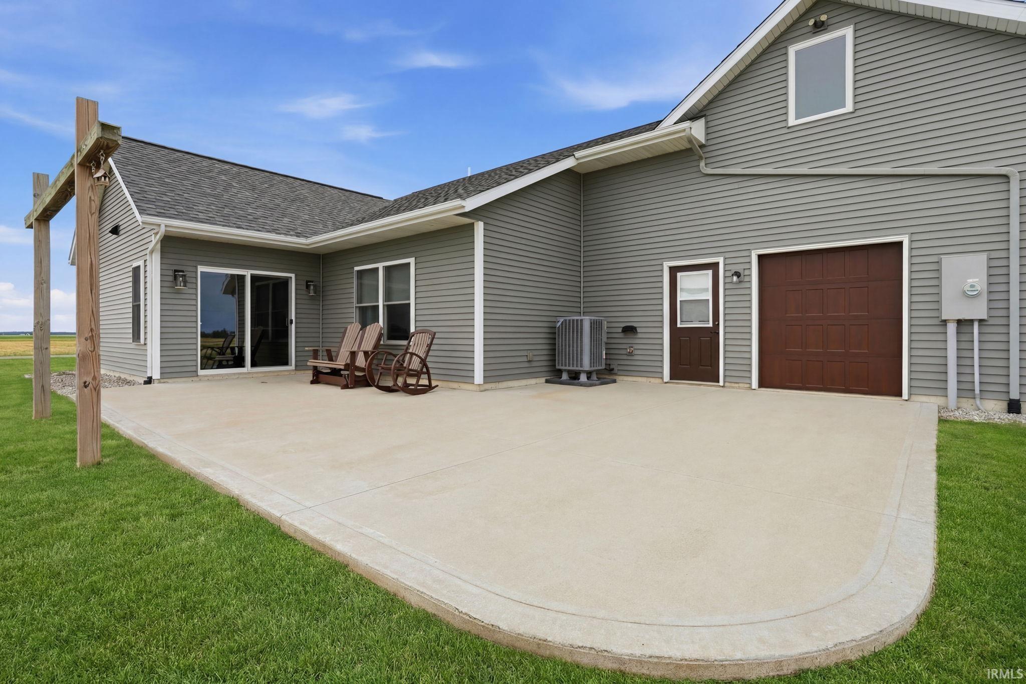 Patio--Yard to be seeded. Digitally altered pic