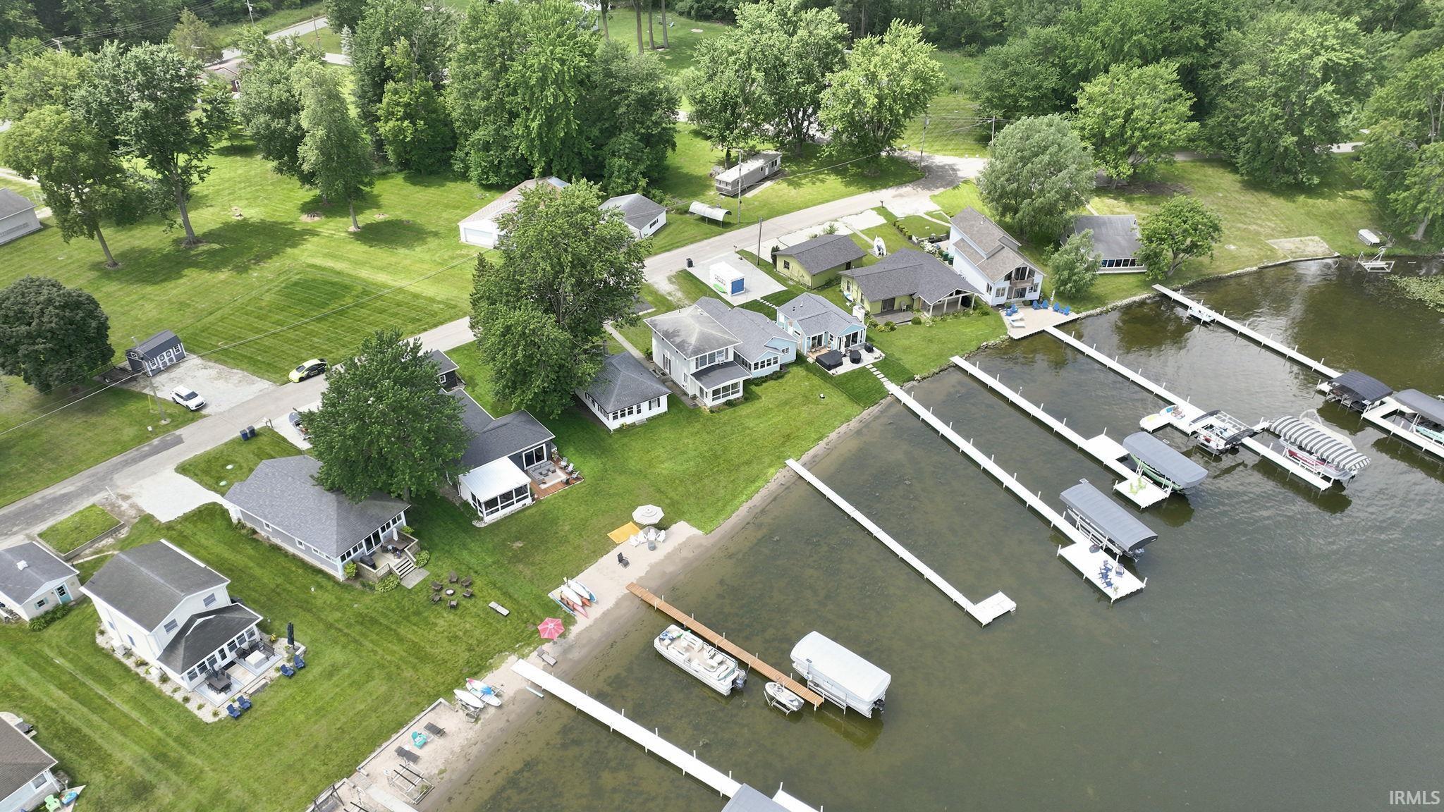 Waterfront properties featuring private docks and boat lifts