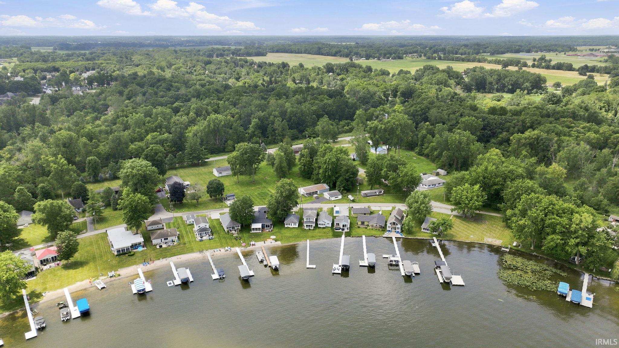 Waterfront properties featuring private docks and direct lake access