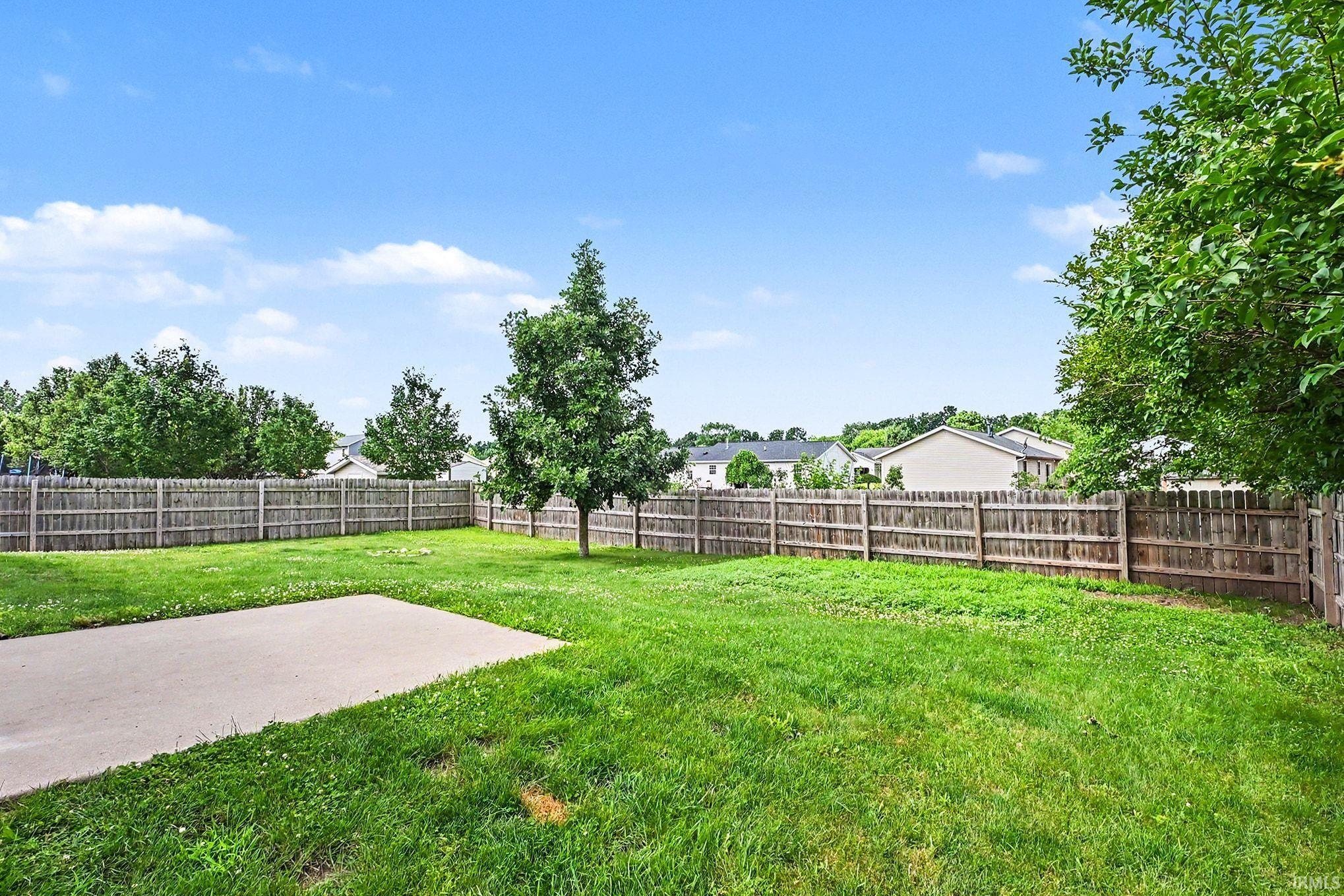 Spacious Fenced in Backyard
