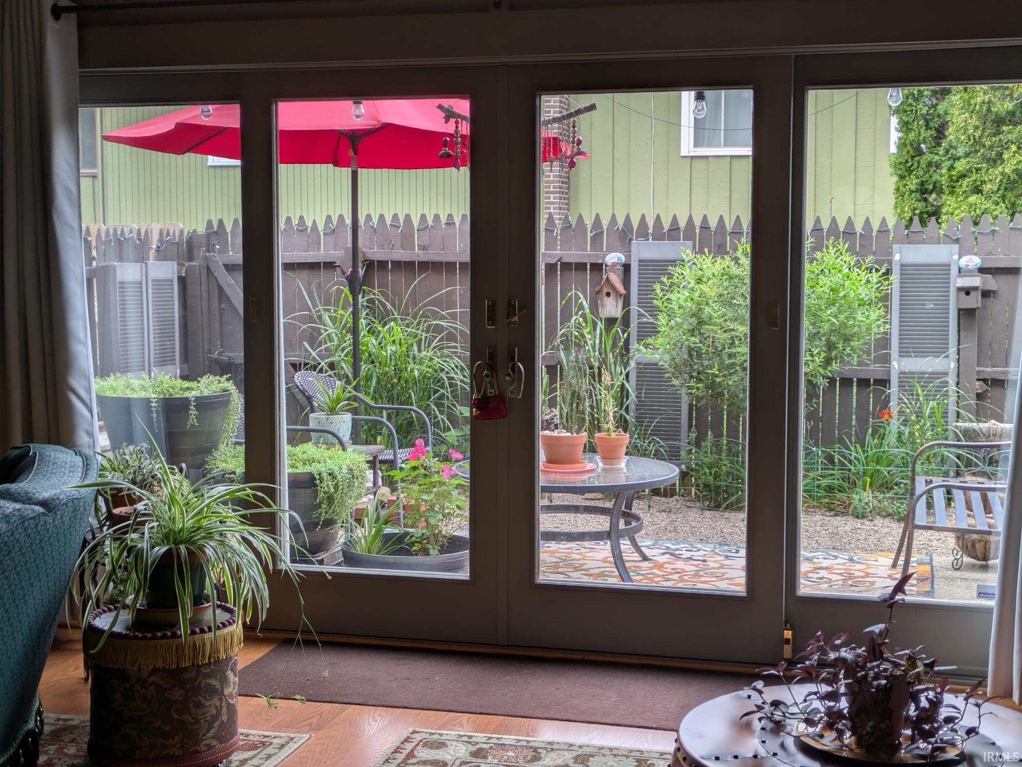 Patio View from Livng Room