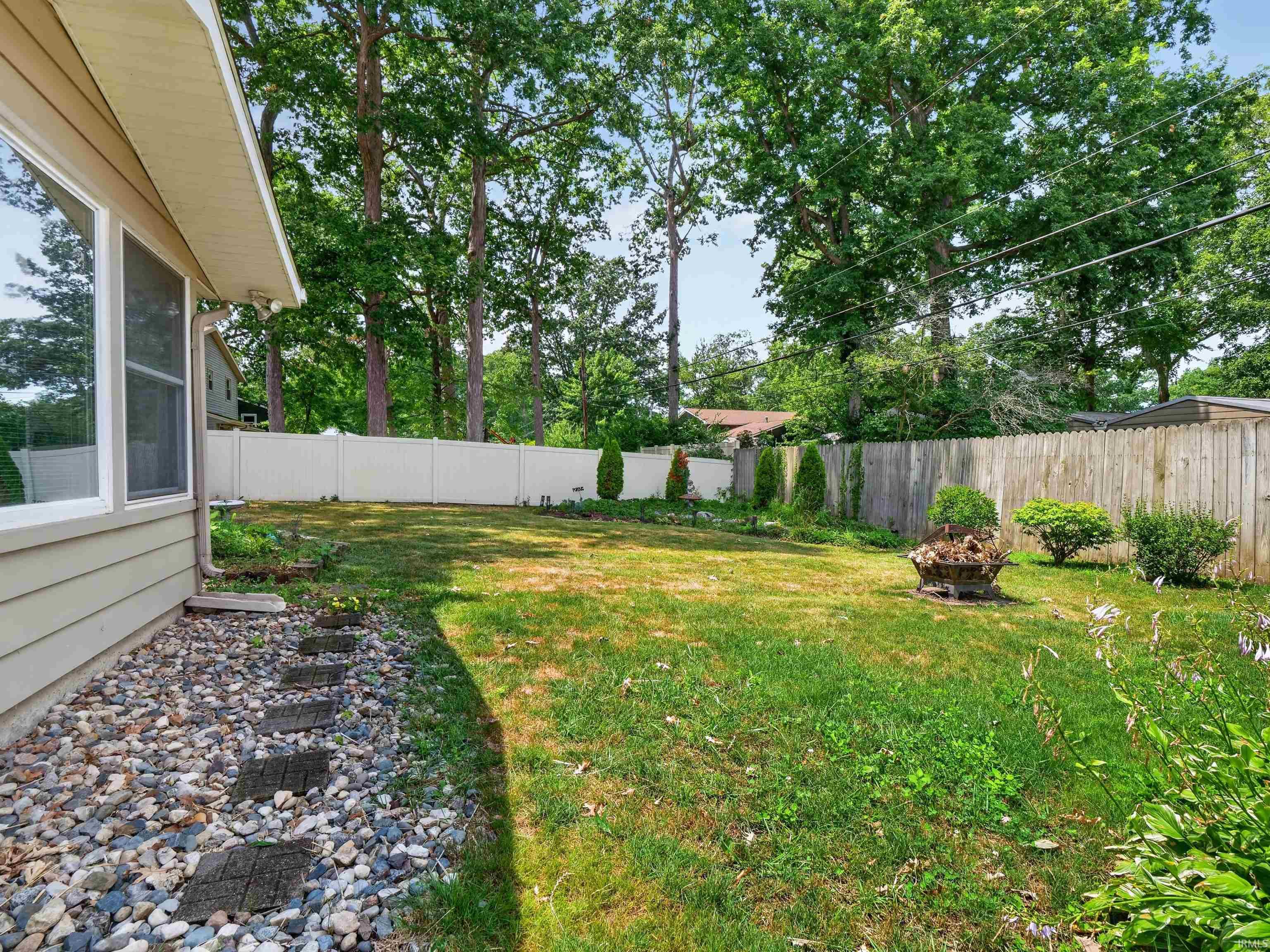 Expansive backyard and perimeter fencing