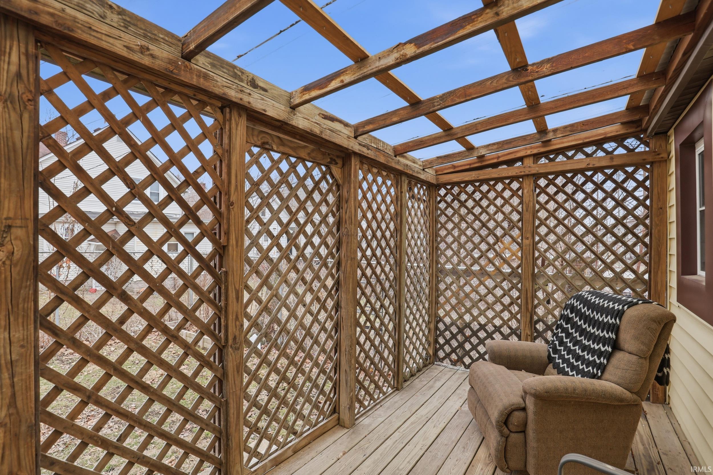 View of deck
