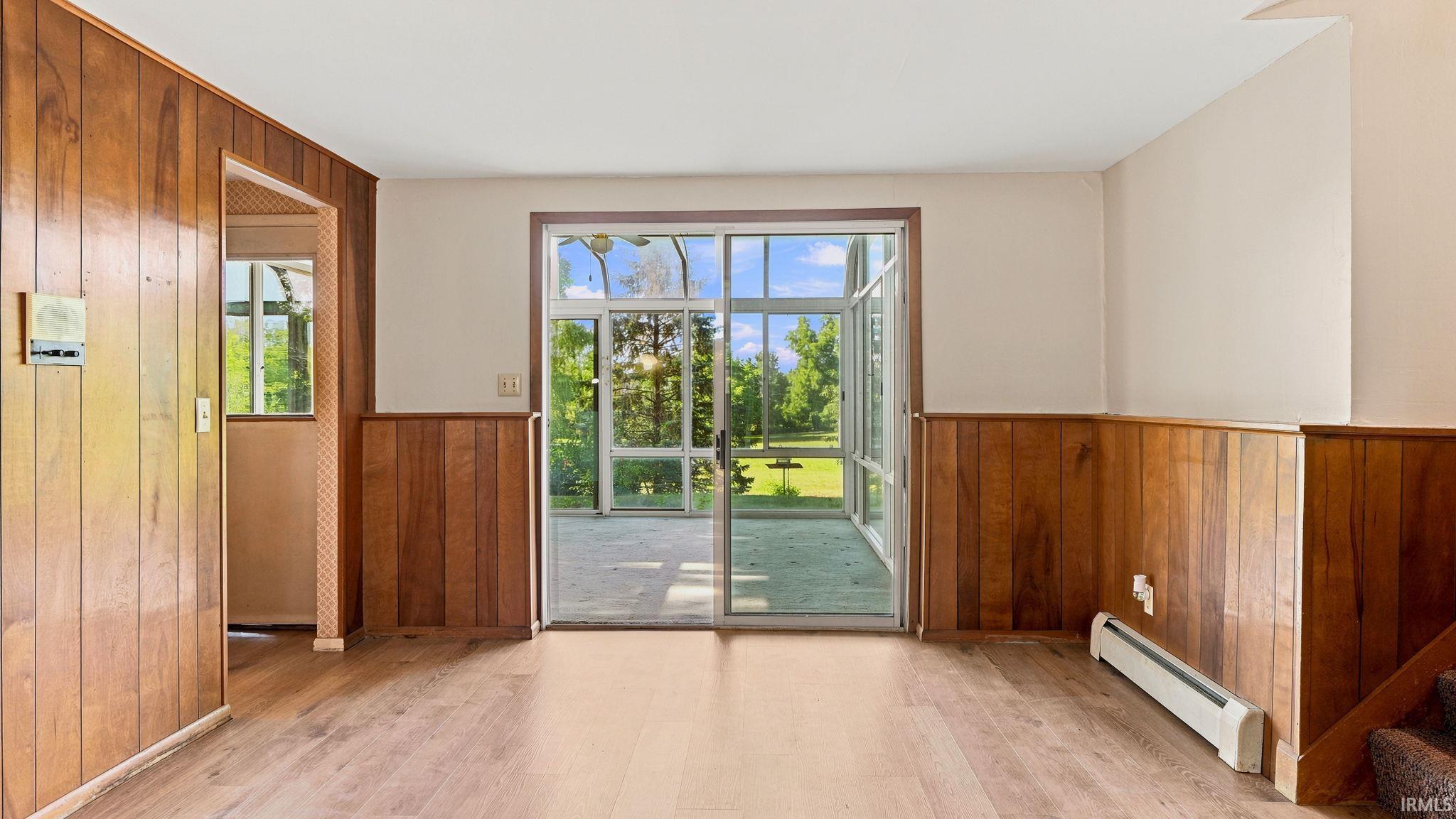 Walk out to Sunroom.