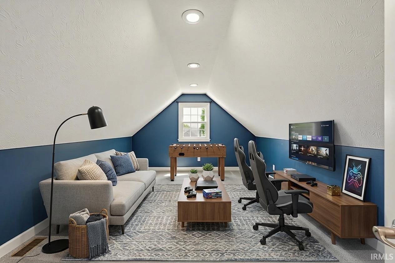 Sloped ceilings with recessed lighting