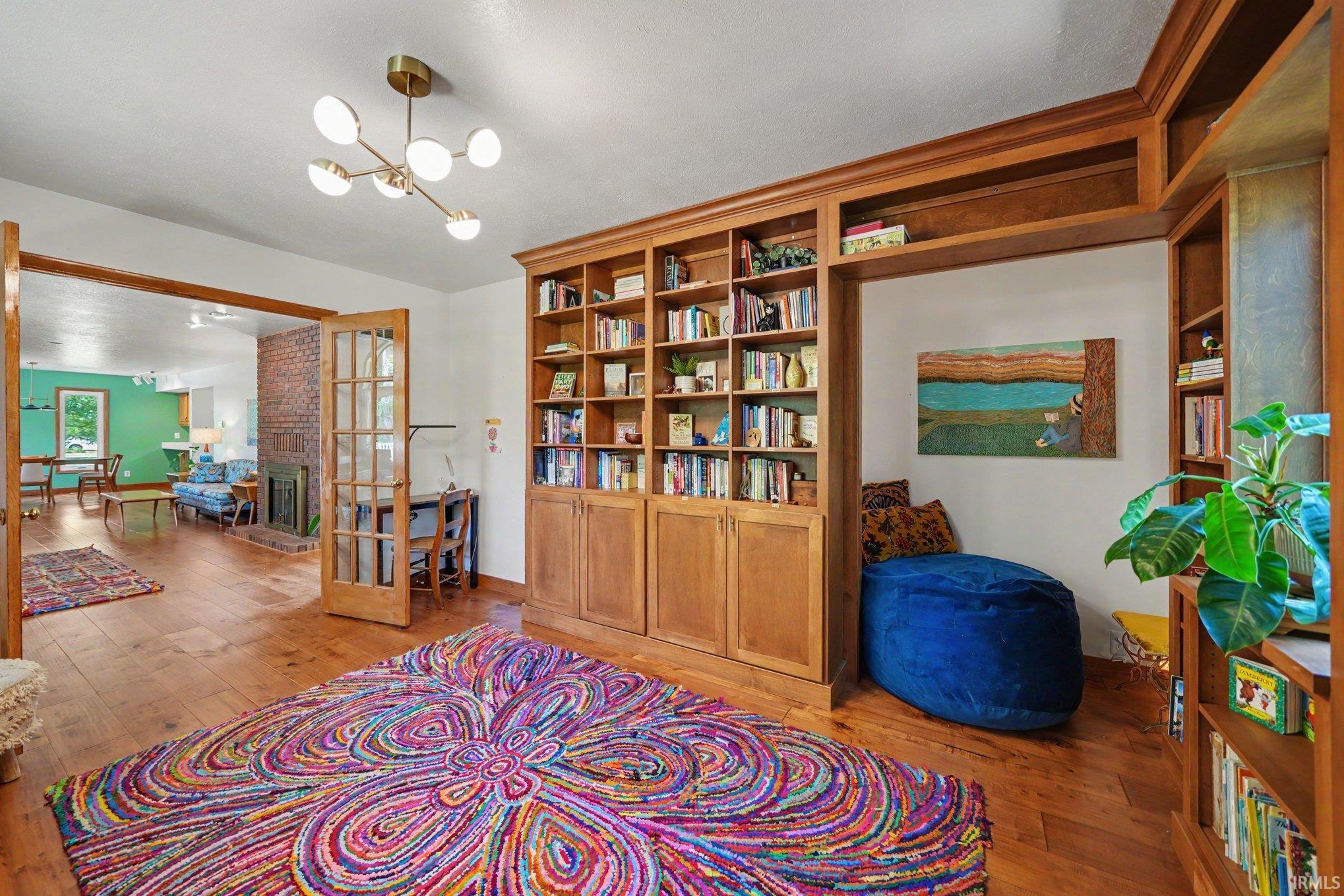 Bedroom 2 - Office/Library, Beautiful New Custom Wood Built-Ins 2024