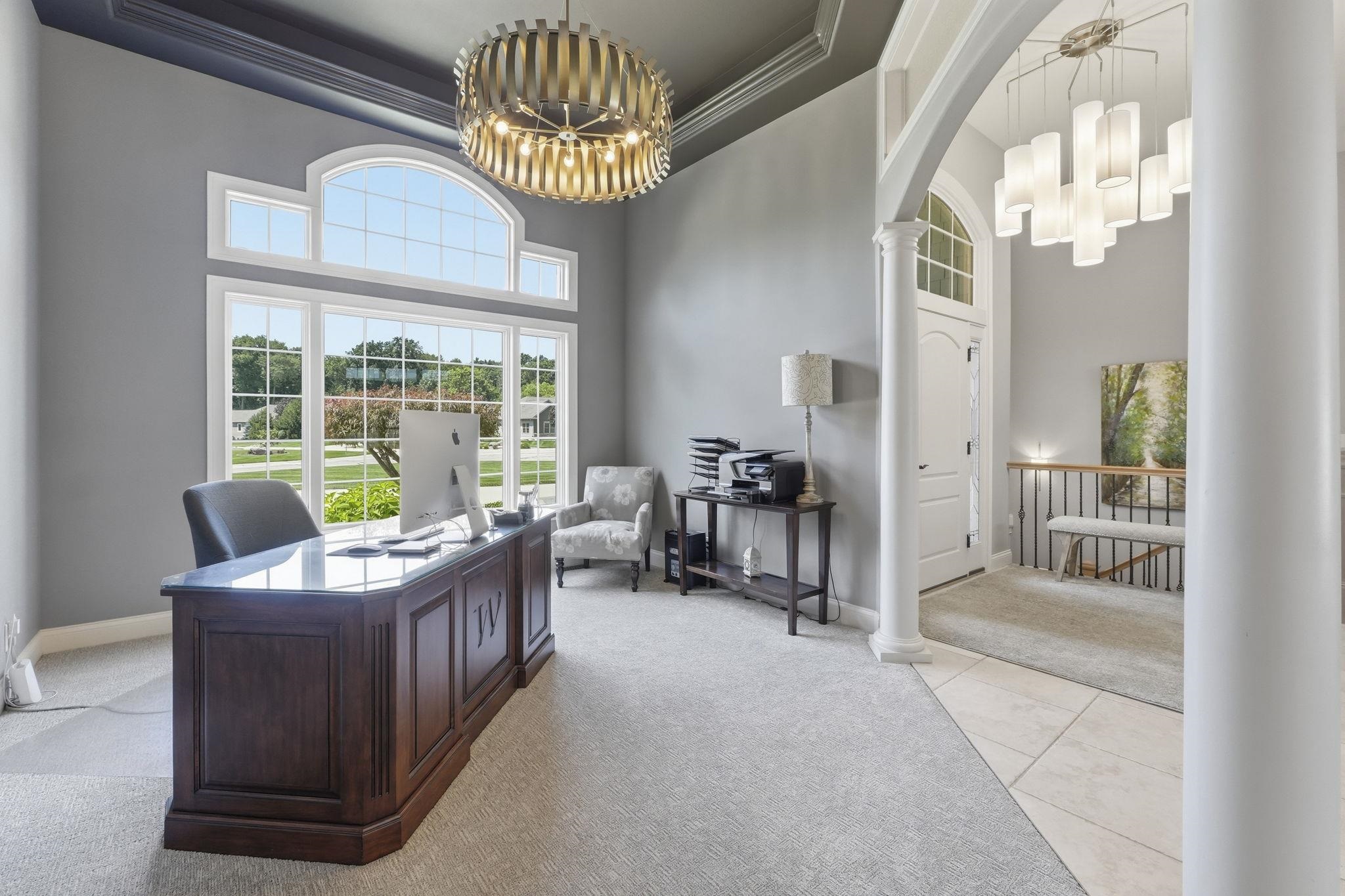 Dining room or office area
