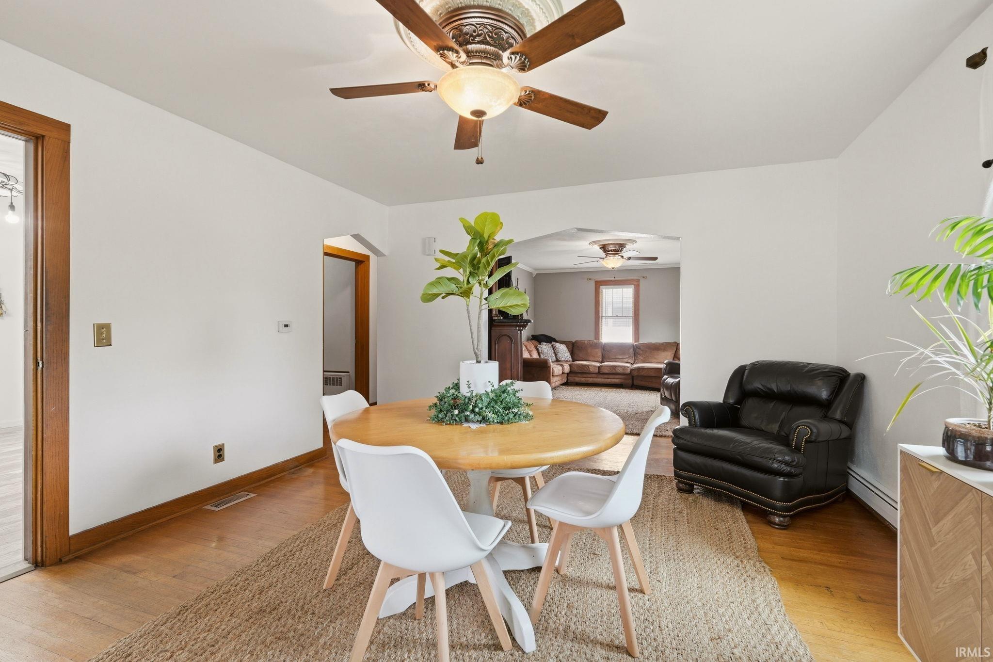 Hardwood-style flooring throughout