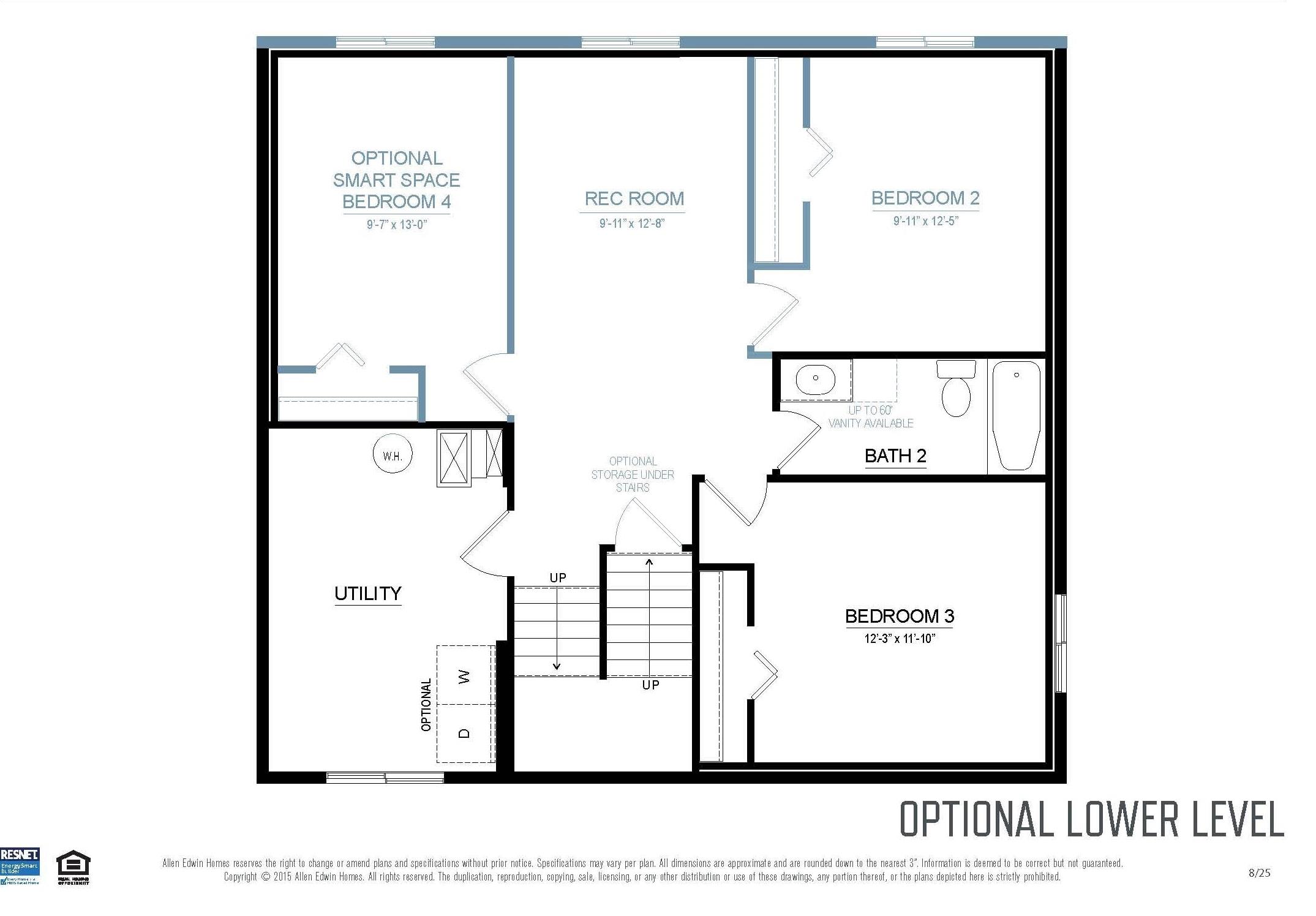 Standard Floor Plan-actual home may vary