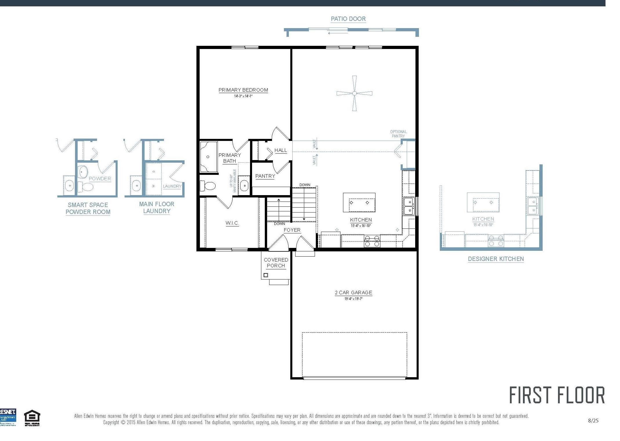 Standard Floor Plan-actual home may vary