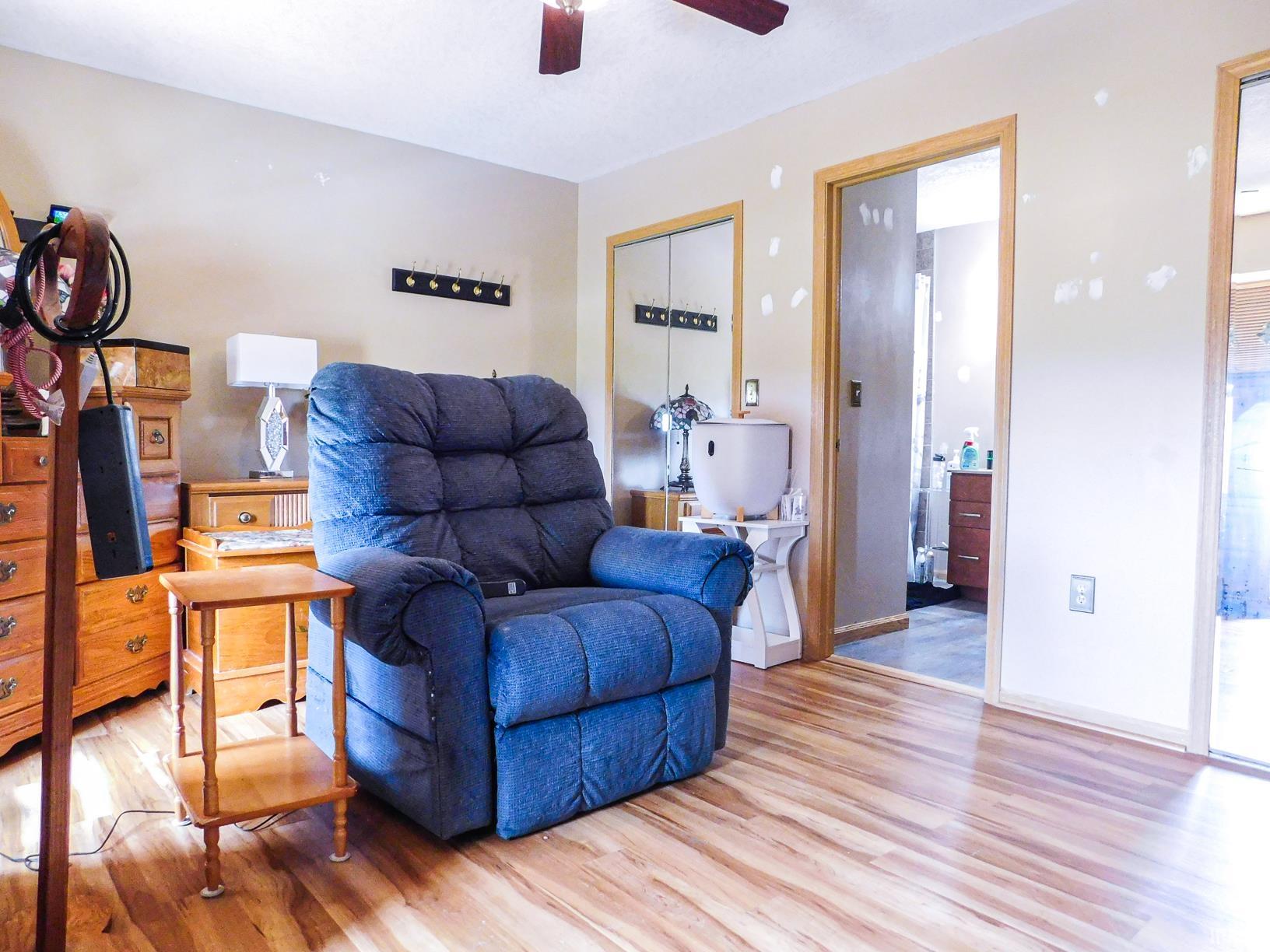 Wood-finish flooring throughout