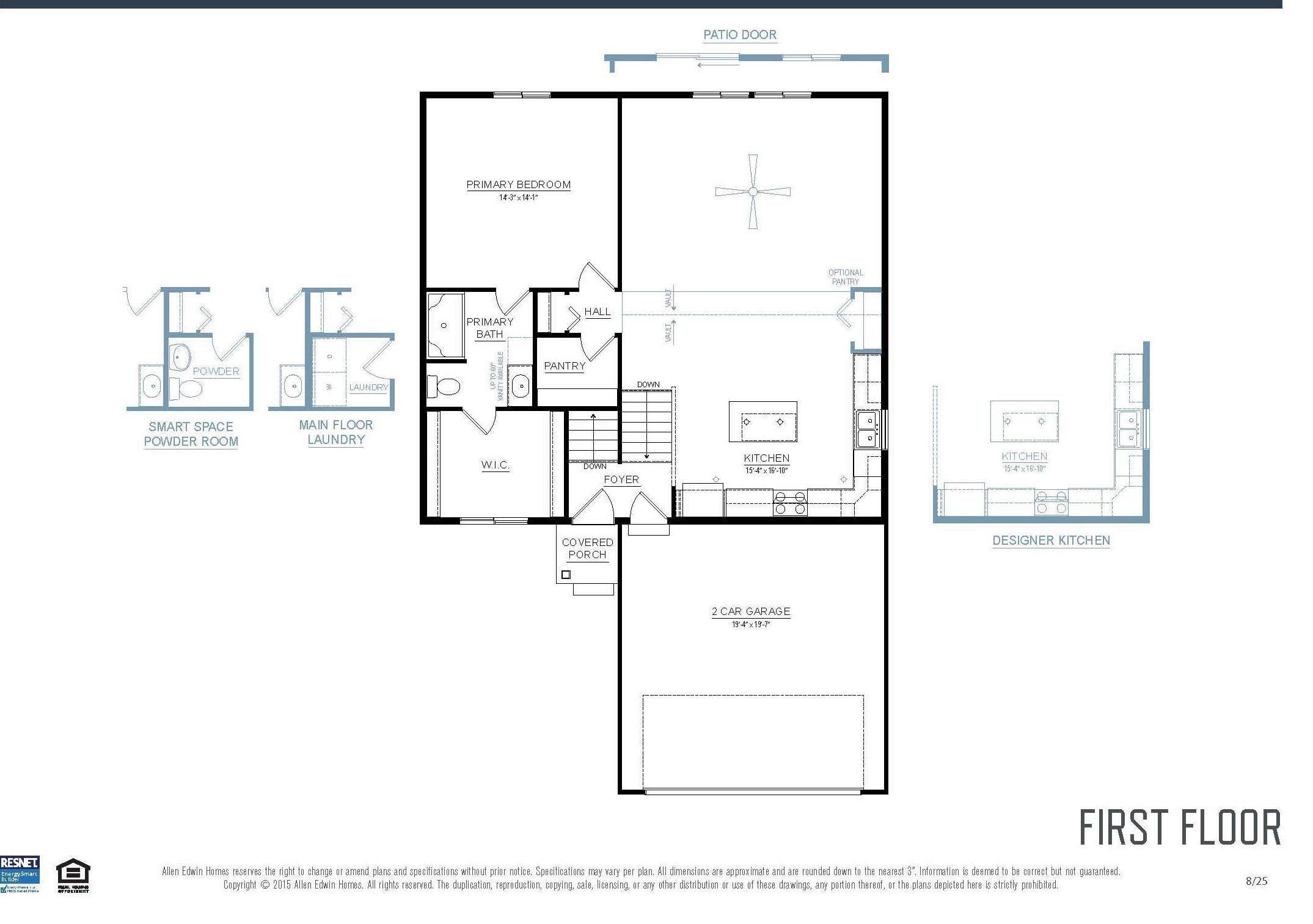 Standard Floor Plan-actual home may vary