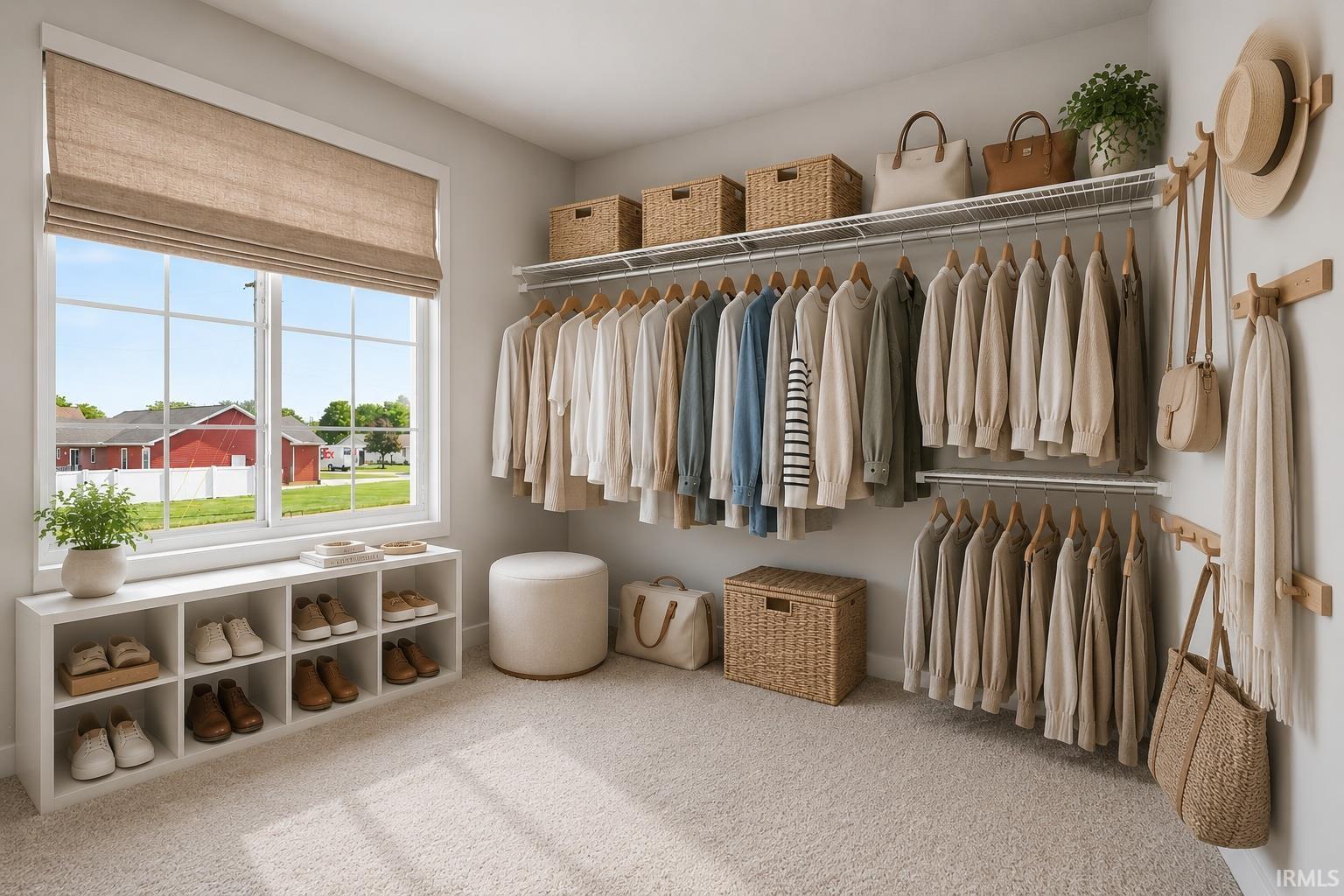 Virtually Staged - Primary Bedroom Closet