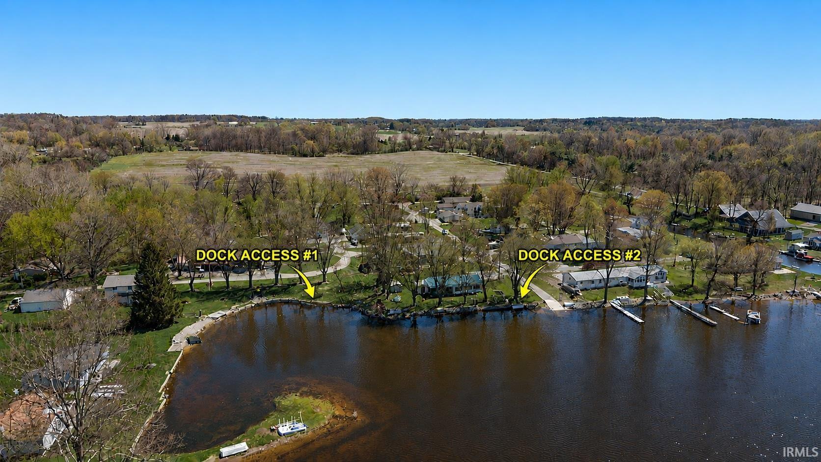 Waterfront property with multiple dock access points