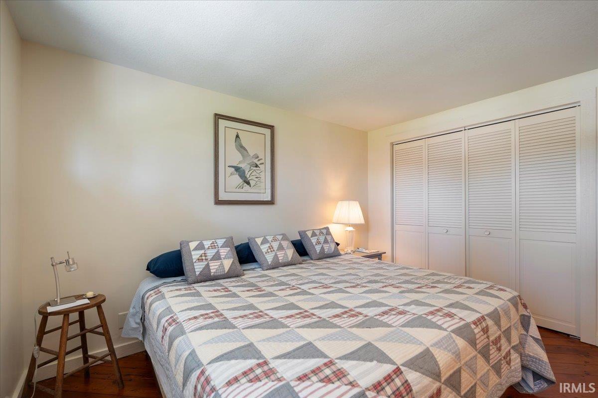 Hardwood flooring and light-toned walls