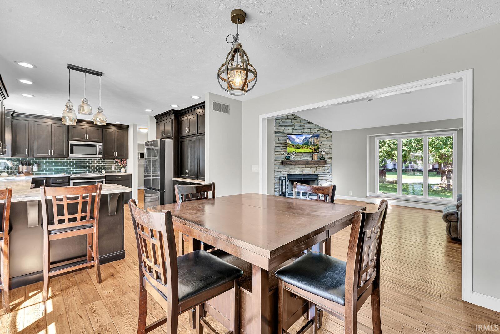 Wood-finish flooring throughout